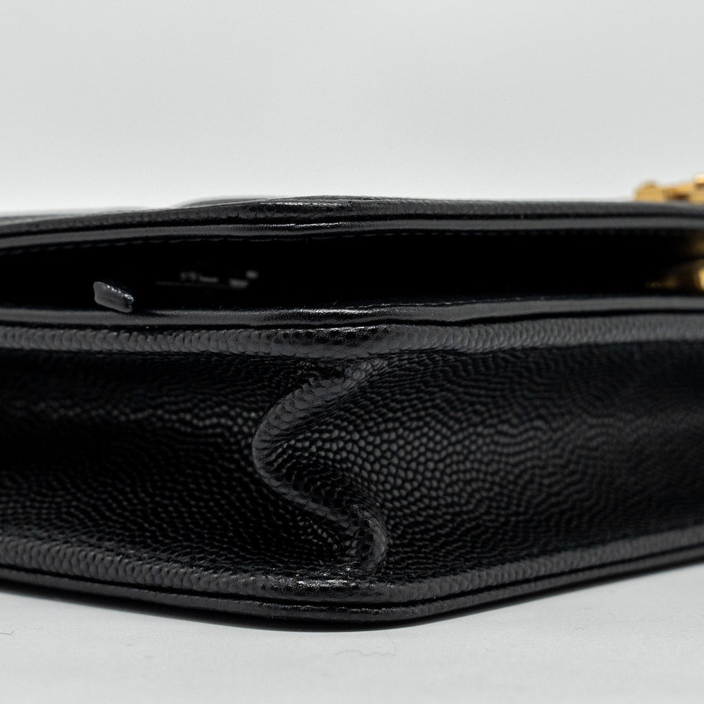 Chanel Boy Wallet on Chain caviar black  (Microchip)