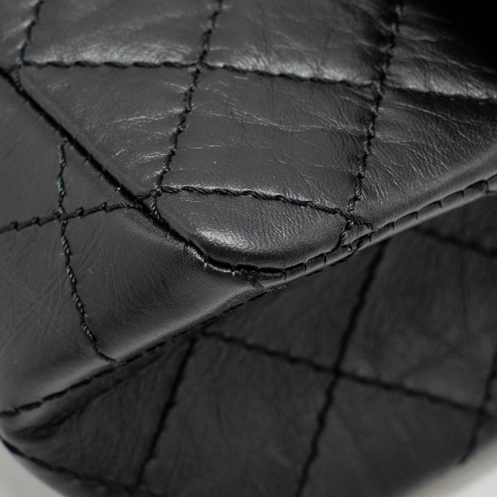 Chanel Mini 2.55 Reissue Aged Calfskin BLACK  (Microchip)