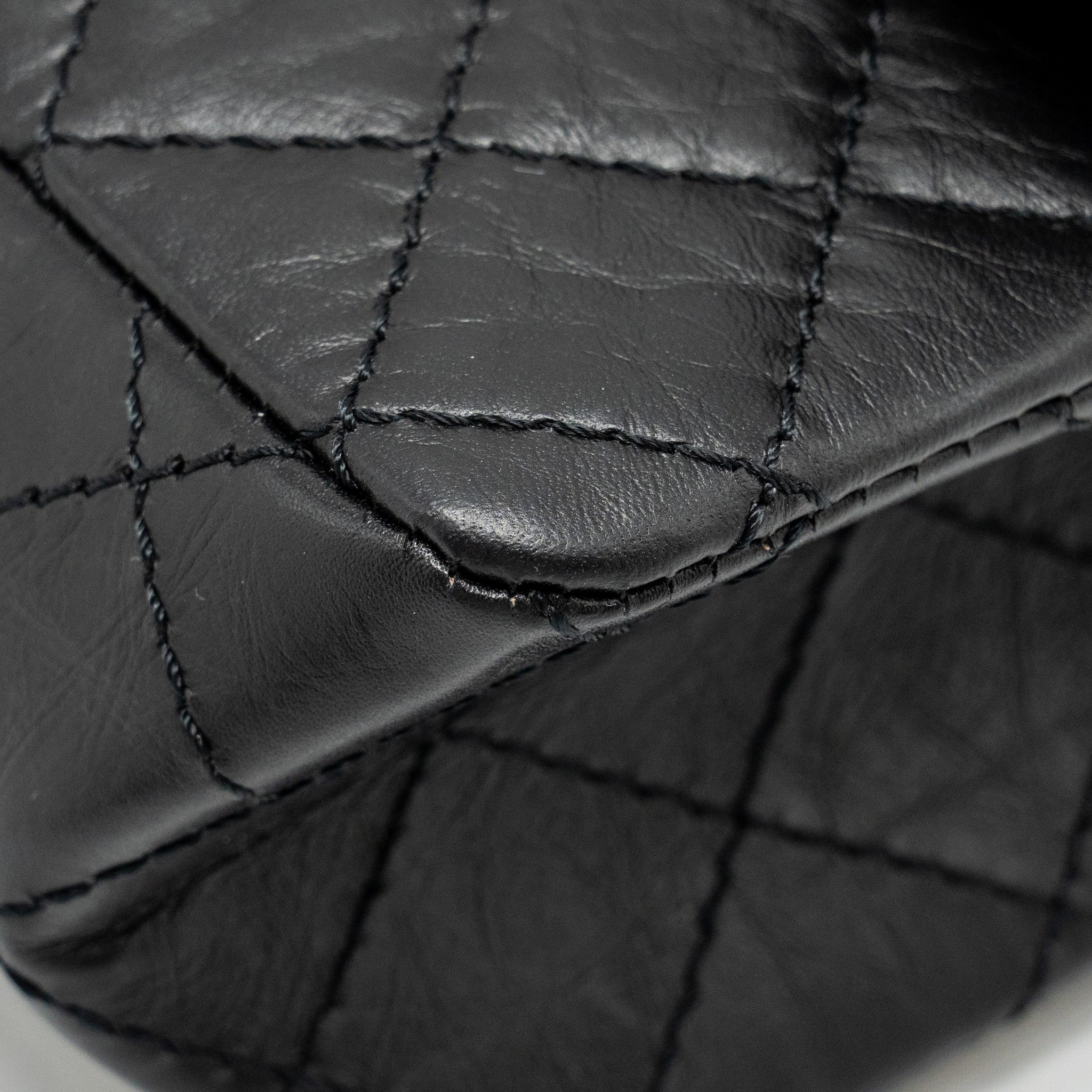 Chanel Mini 2.55 Reissue Aged Calfskin BLACK  (Microchip)