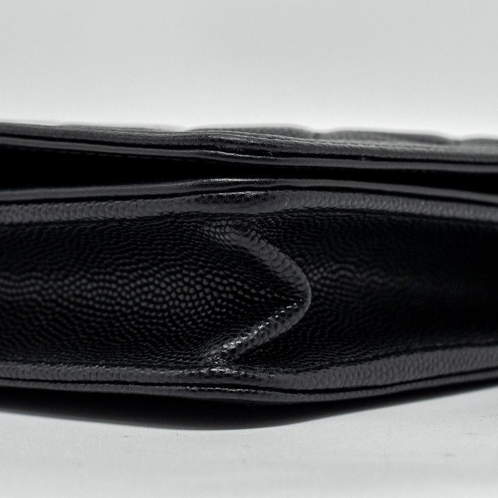 Chanel Boy Wallet on Chain caviar black  (Microchip)