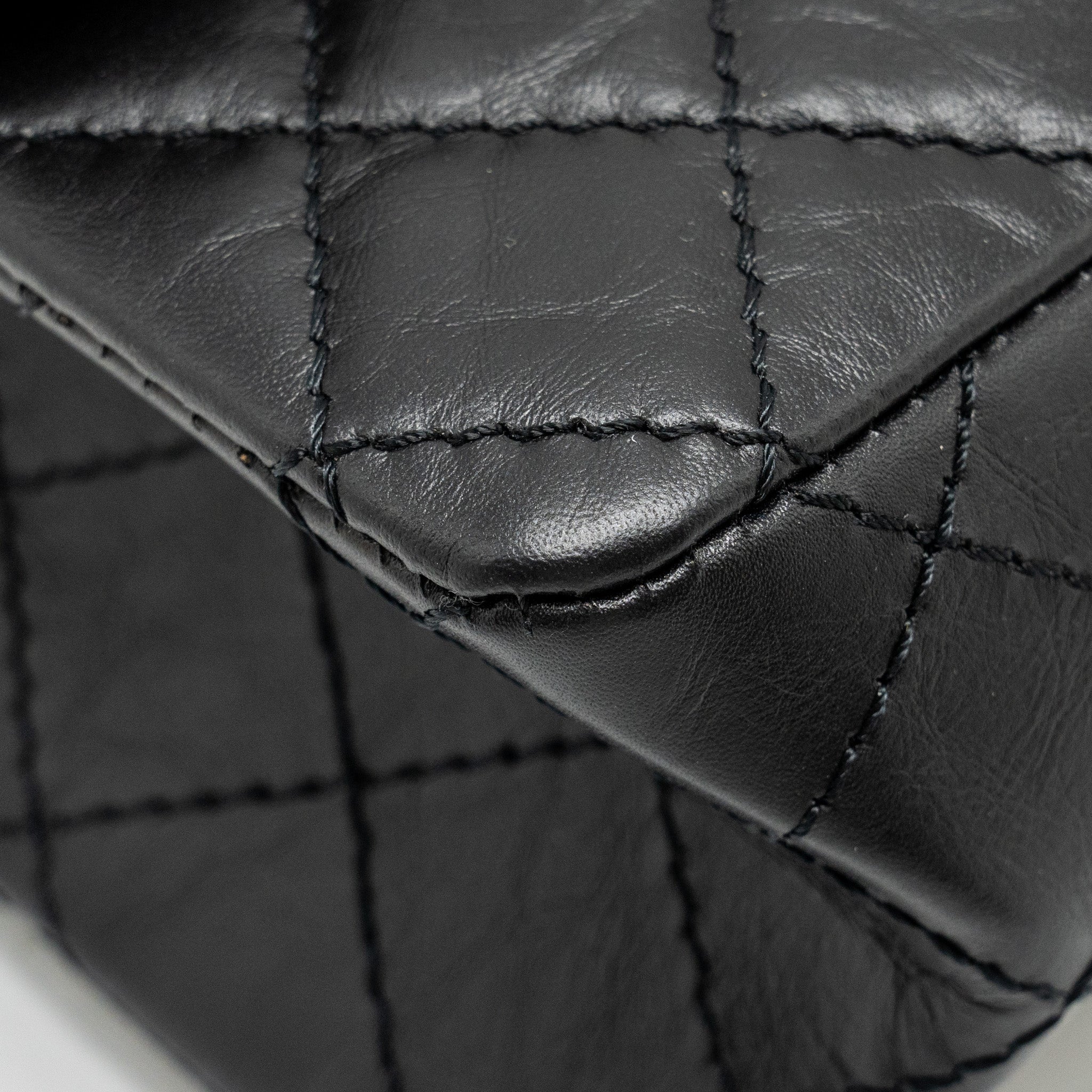 Chanel Mini 2.55 Reissue Aged Calfskin BLACK  (Microchip)