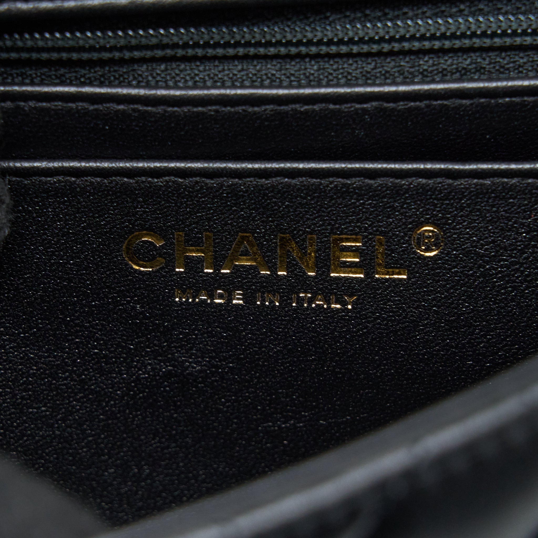 Chanel Top Handle Mini Rectangular Flap Bag Lambskin Black L (Microchip)