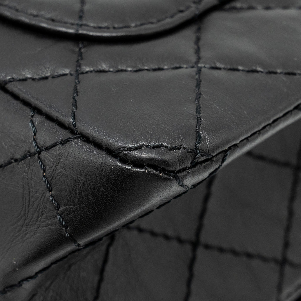 Chanel Mini 2.55 Reissue Aged Calfskin BLACK  (Microchip)