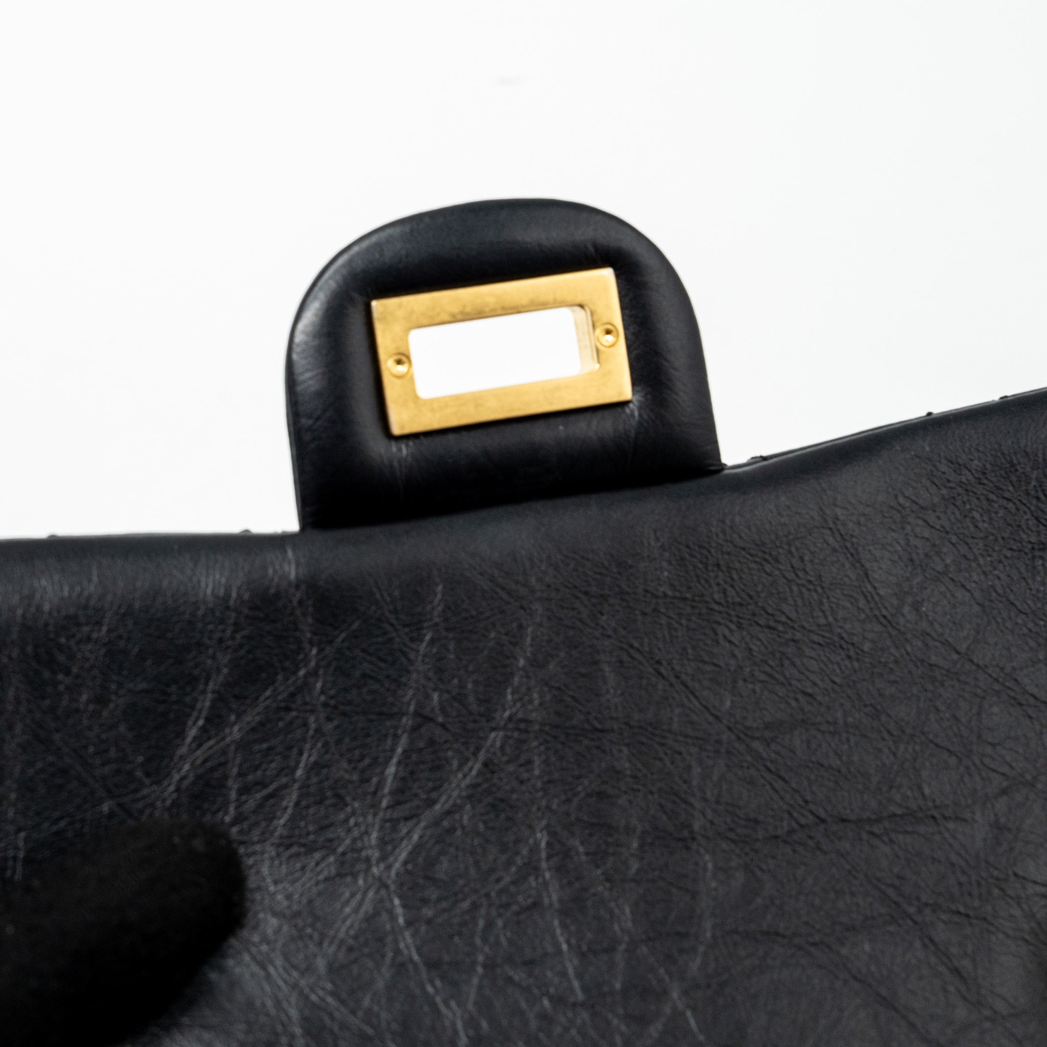 Chanel Mini 2.55 Reissue Flap Bag Aged Calfskin Black (microchip)