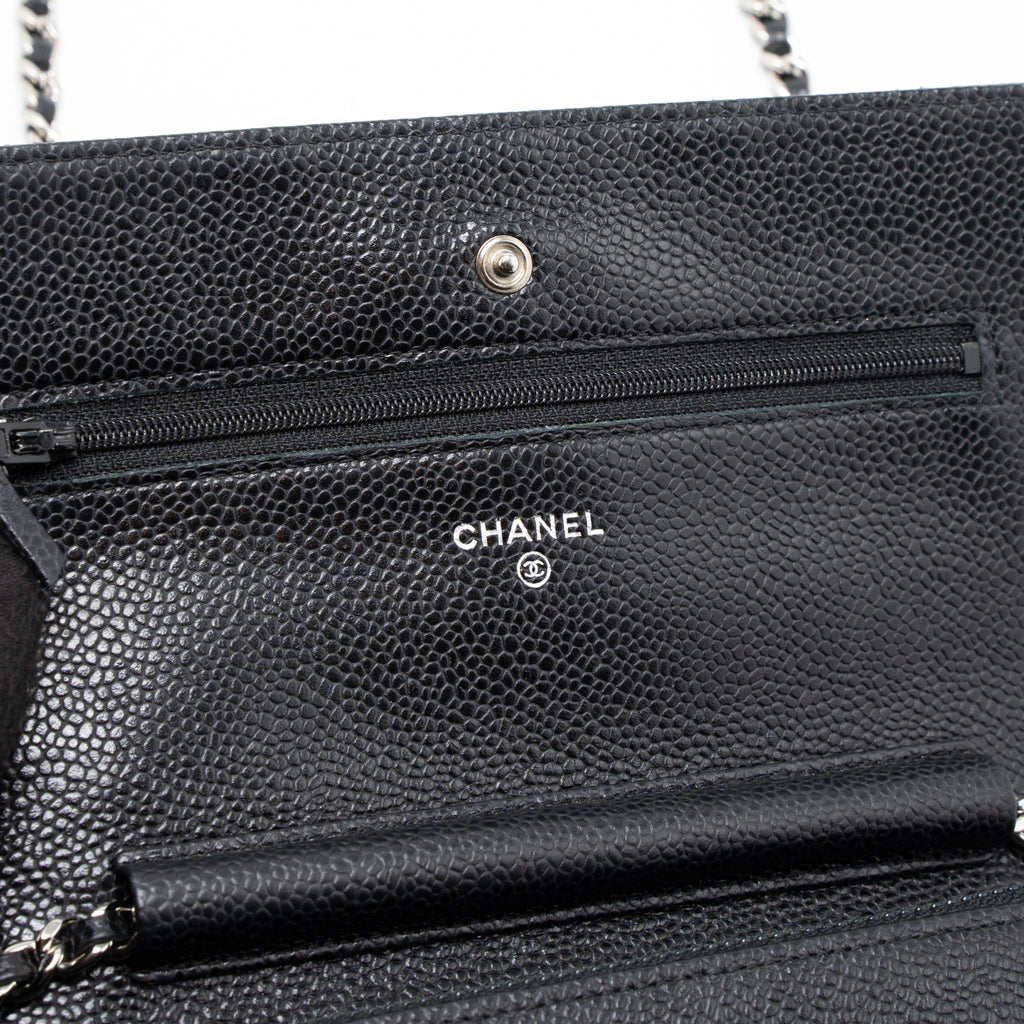 Chanel Classic Wallet On Chain Caviar Black