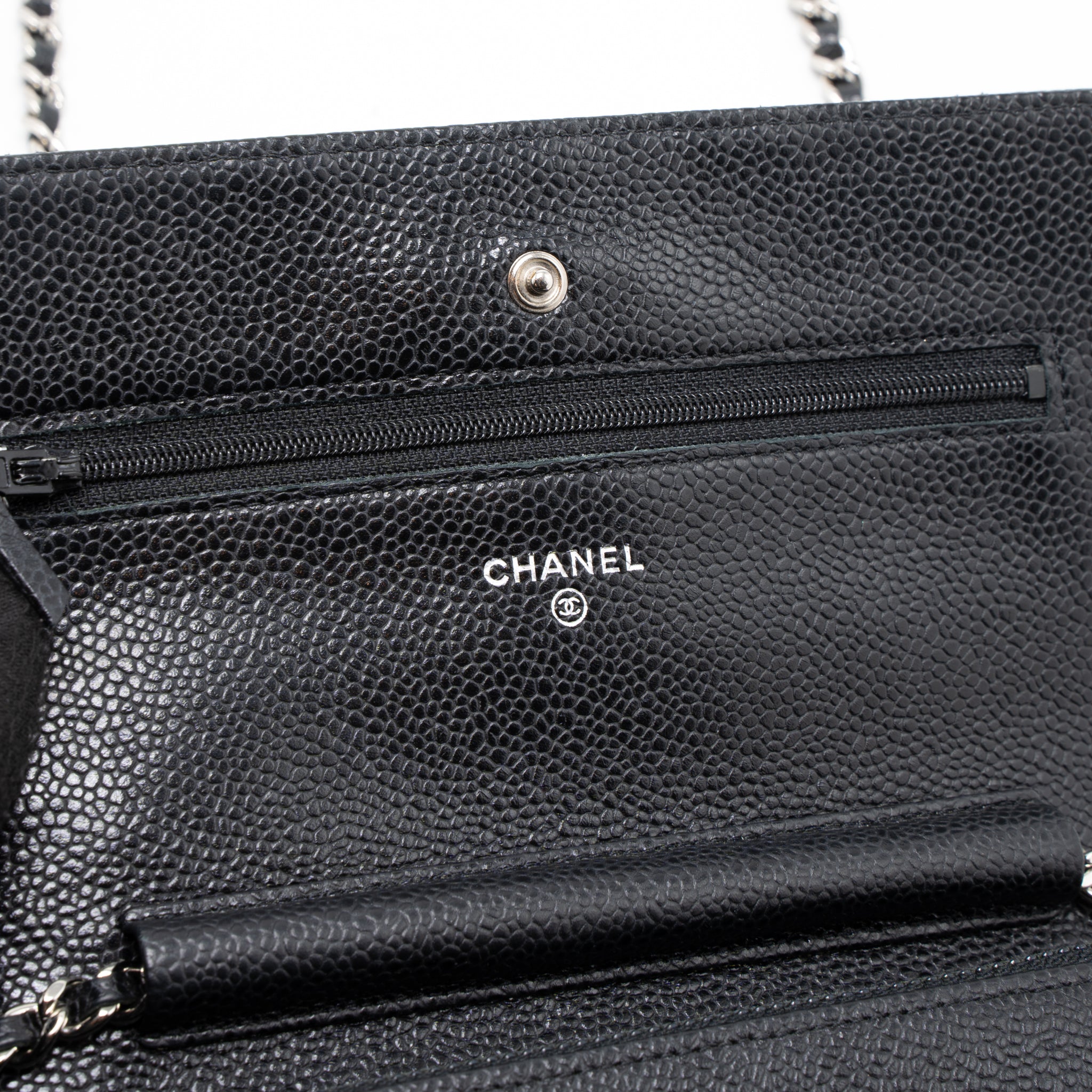 Chanel Classic Wallet On Chain Caviar Black