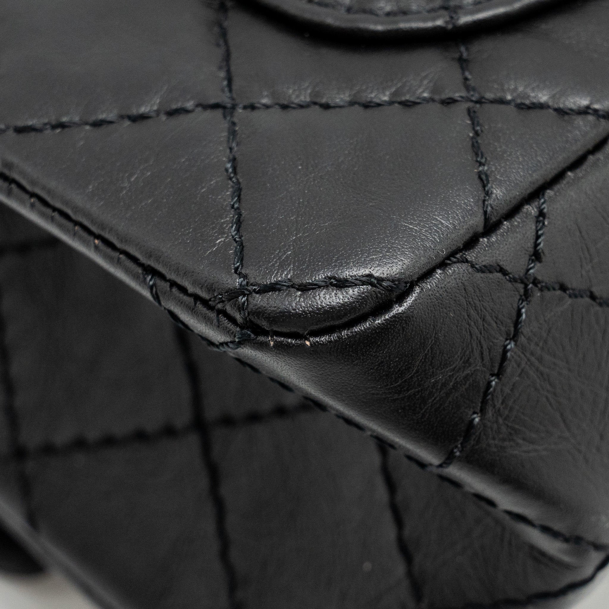 Chanel Mini 2.55 Reissue Aged Calfskin BLACK  (Microchip)