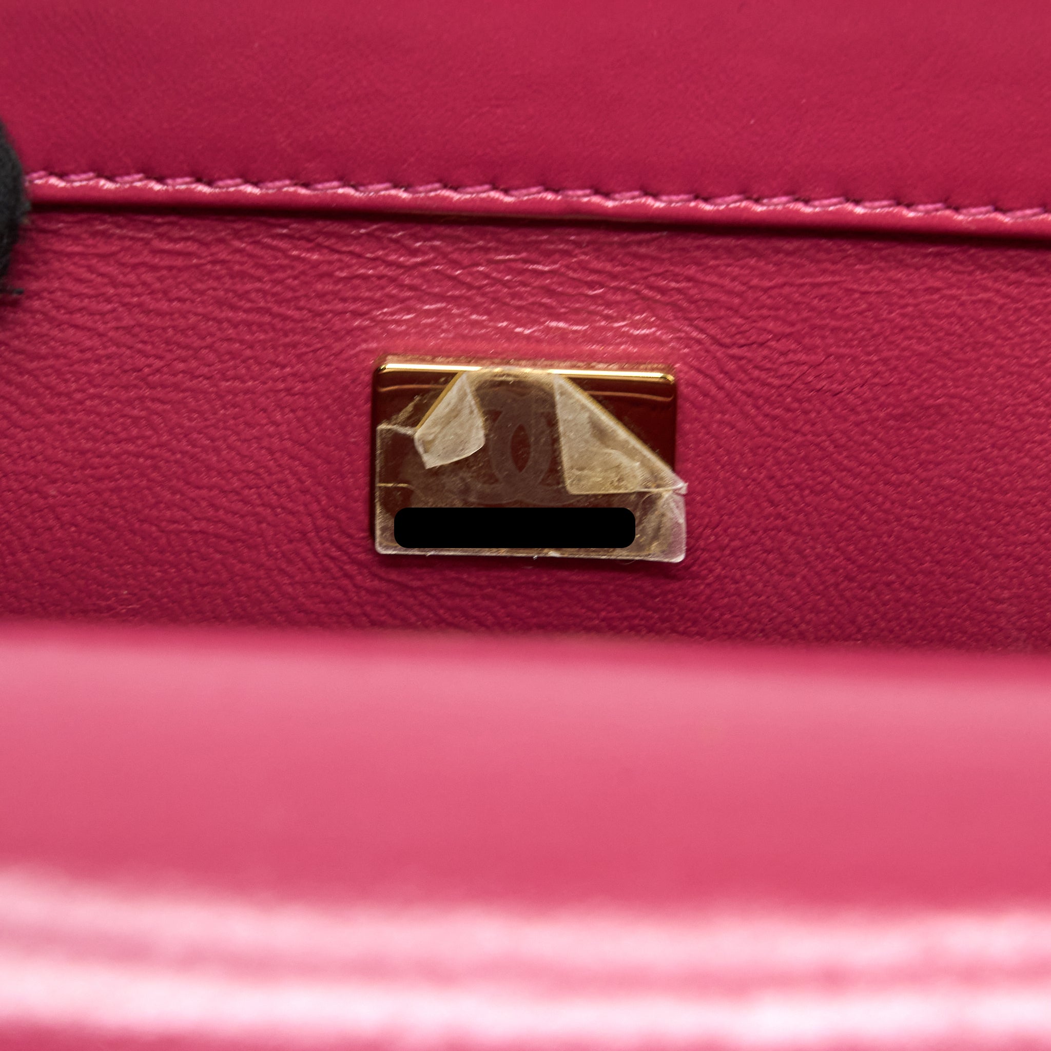 Chanel 21A Small Gold Crush Flap Bag Calfskin Raspberry Pink Brushed  (Microchip)
