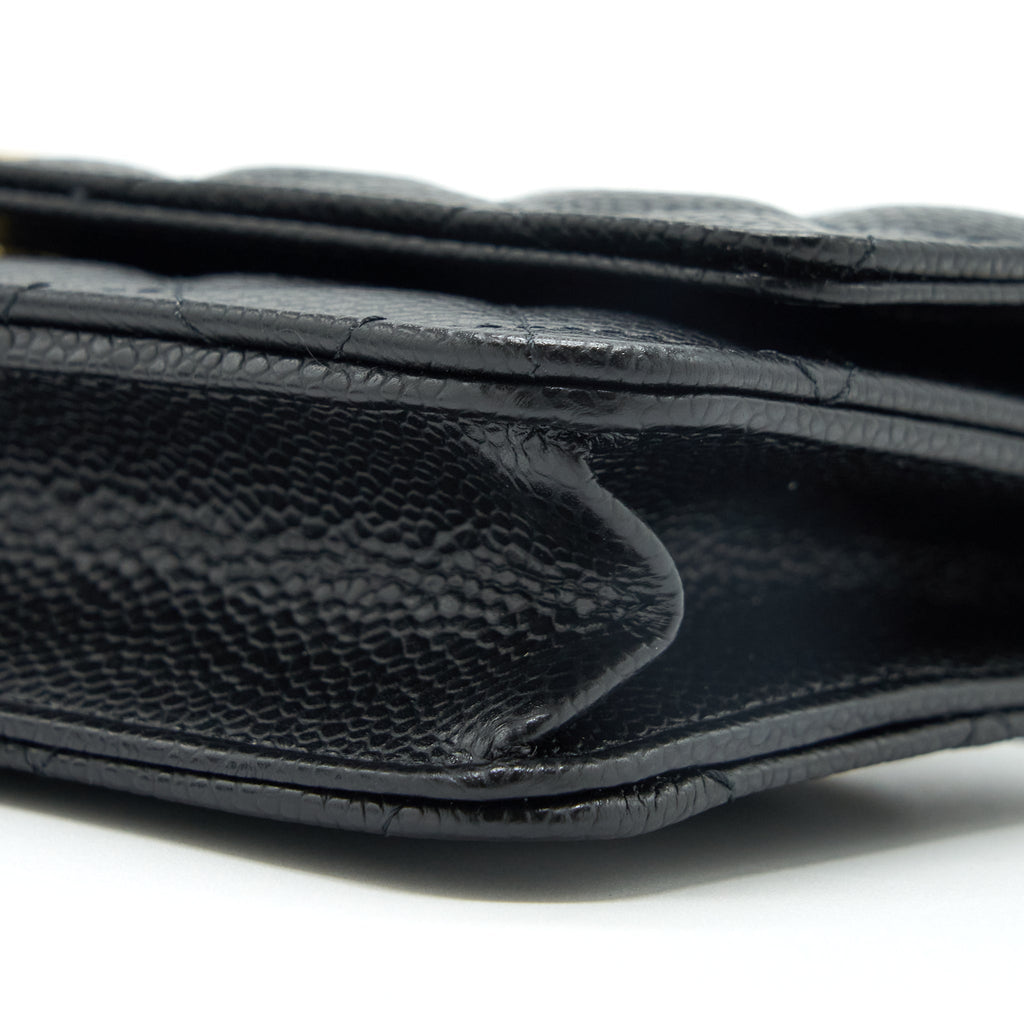 Chanel Classic Wallet On Chain Caviar Black