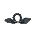 Chanel Hair Bow Tie Lambskin Black Light Gold Tone