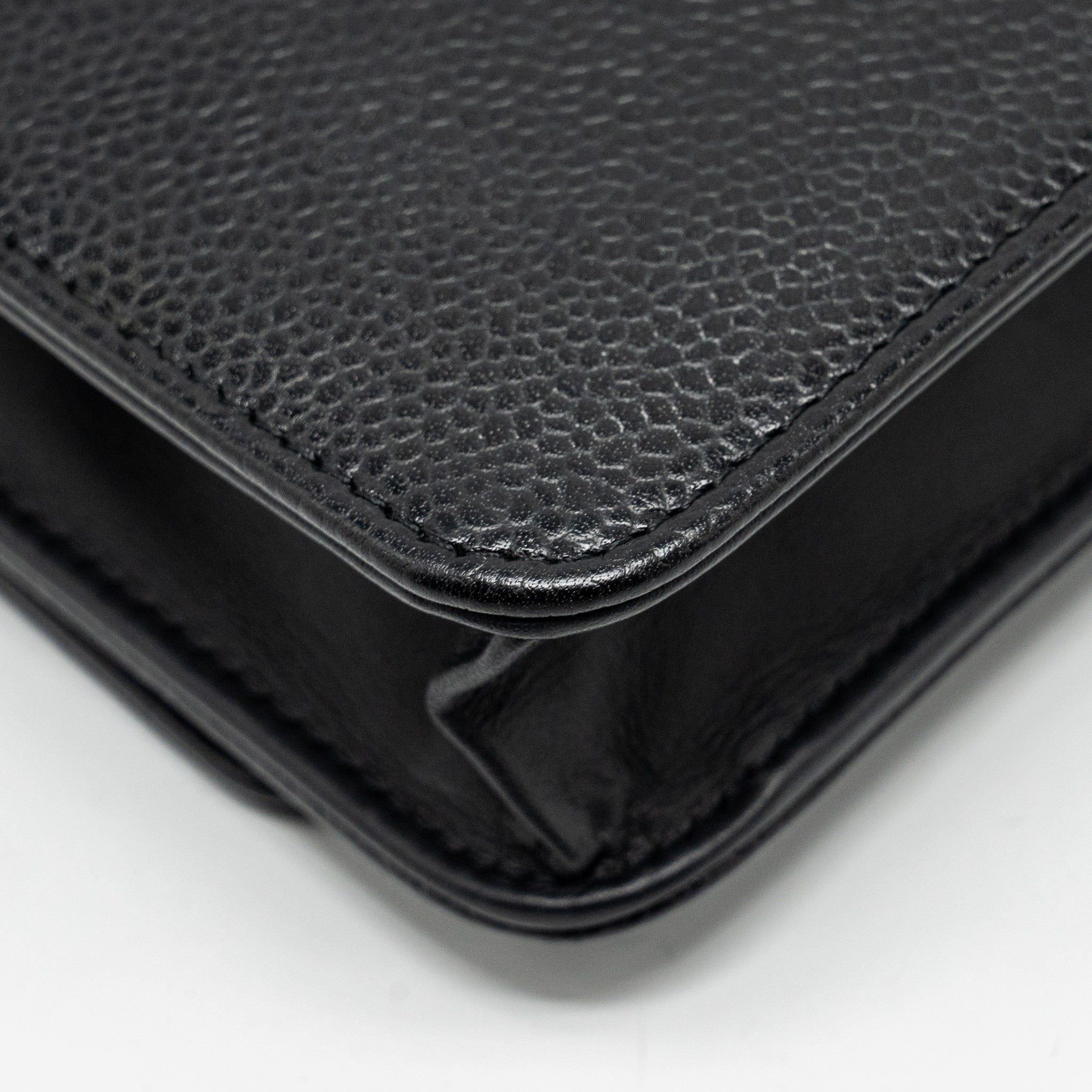CHANEL Timeless Wallet On Chain Caviar Black