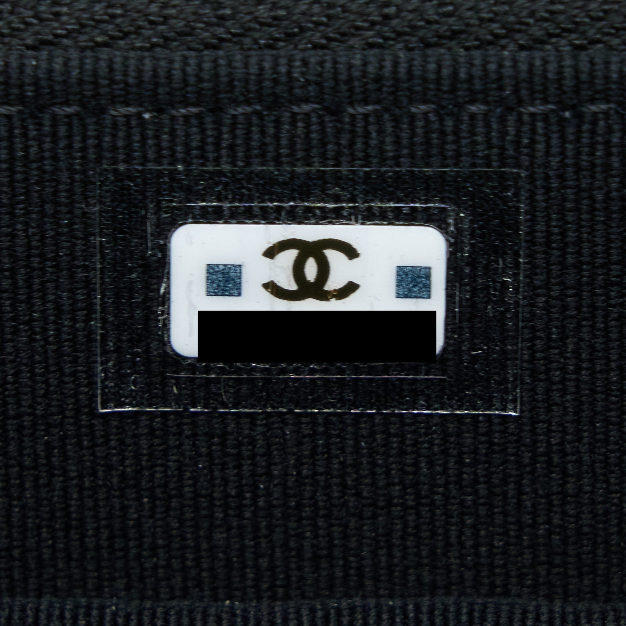 Chanel 22K Top Handle Pocket Long Vanity With Chain Black