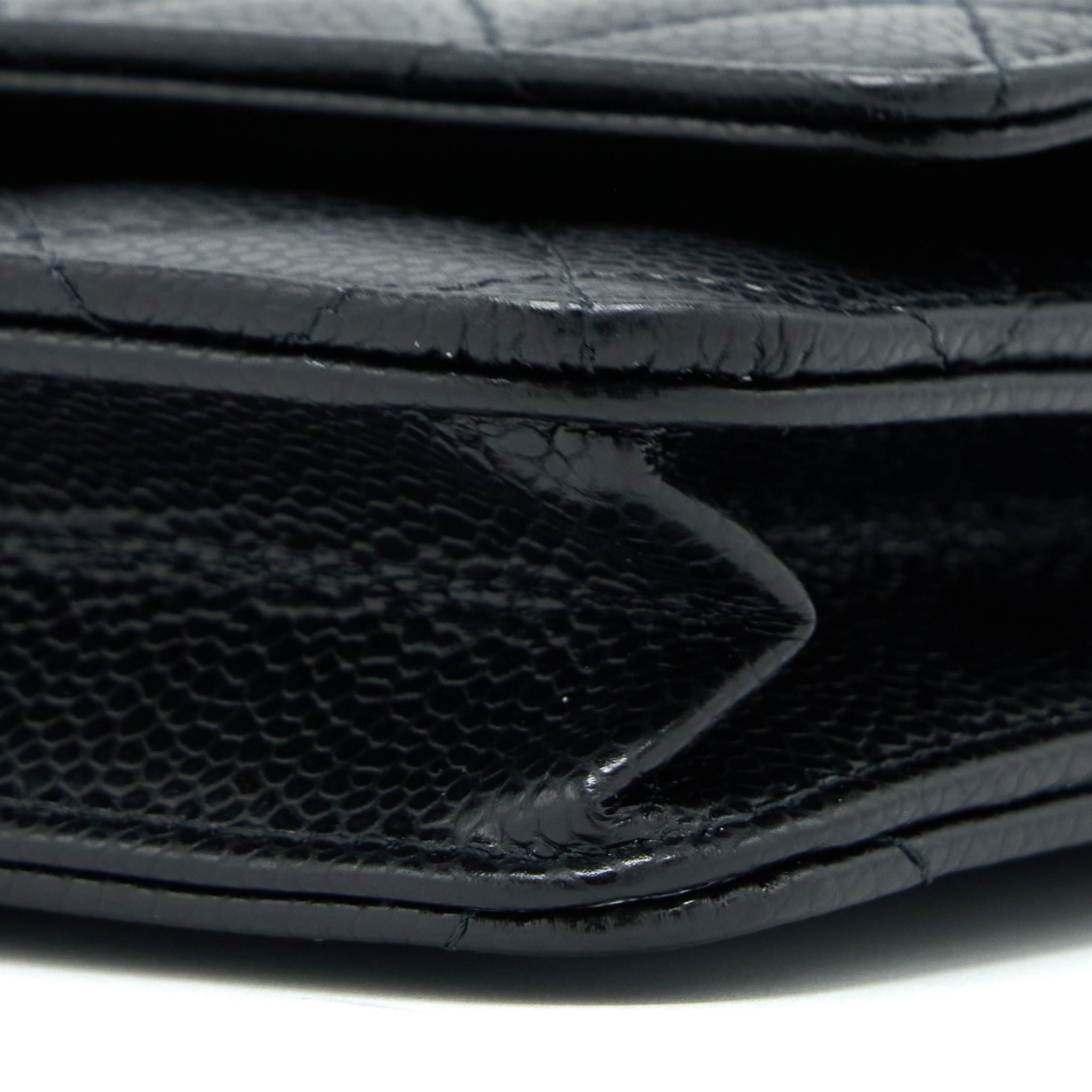 Chanel Classic Wallet On Chain Caviar Black  (Microchip)