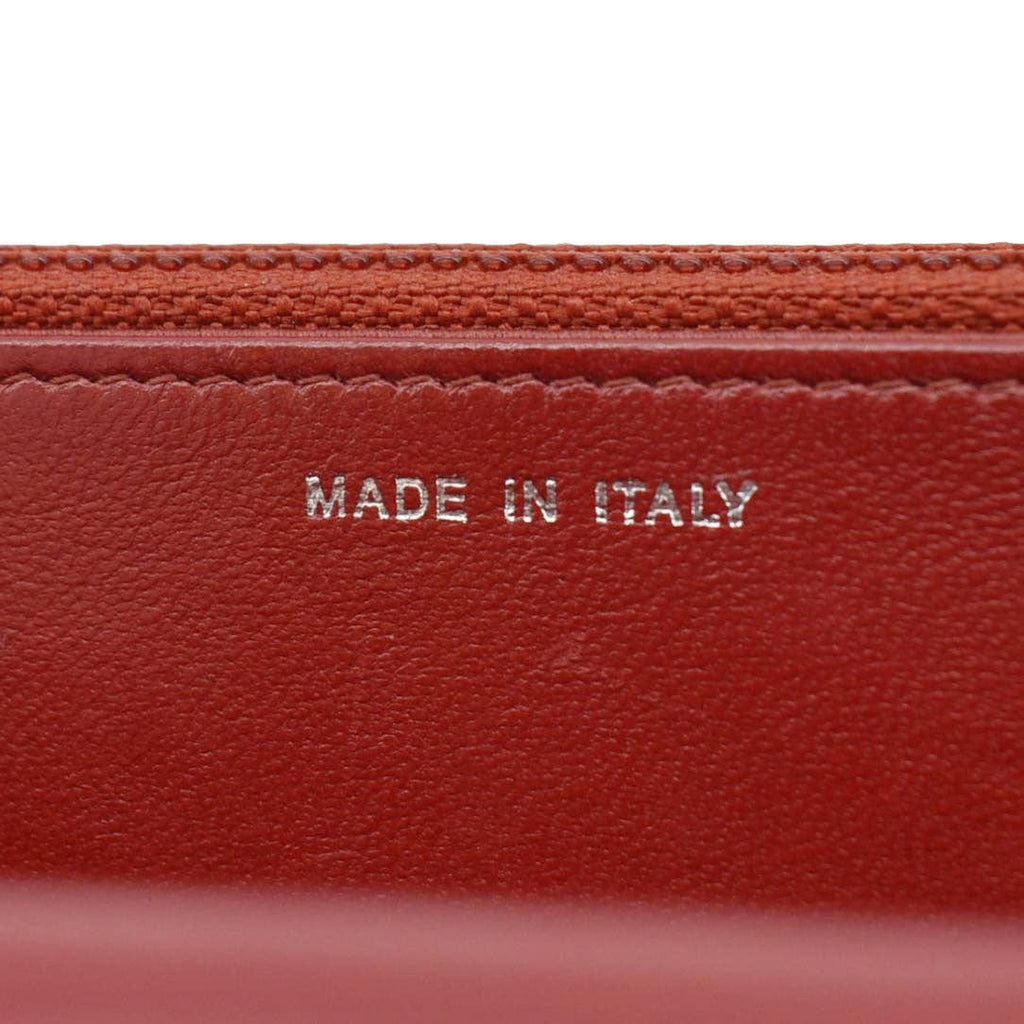 CHANEL Camellia Wallet On Chain Leather Crossbody Bag Red