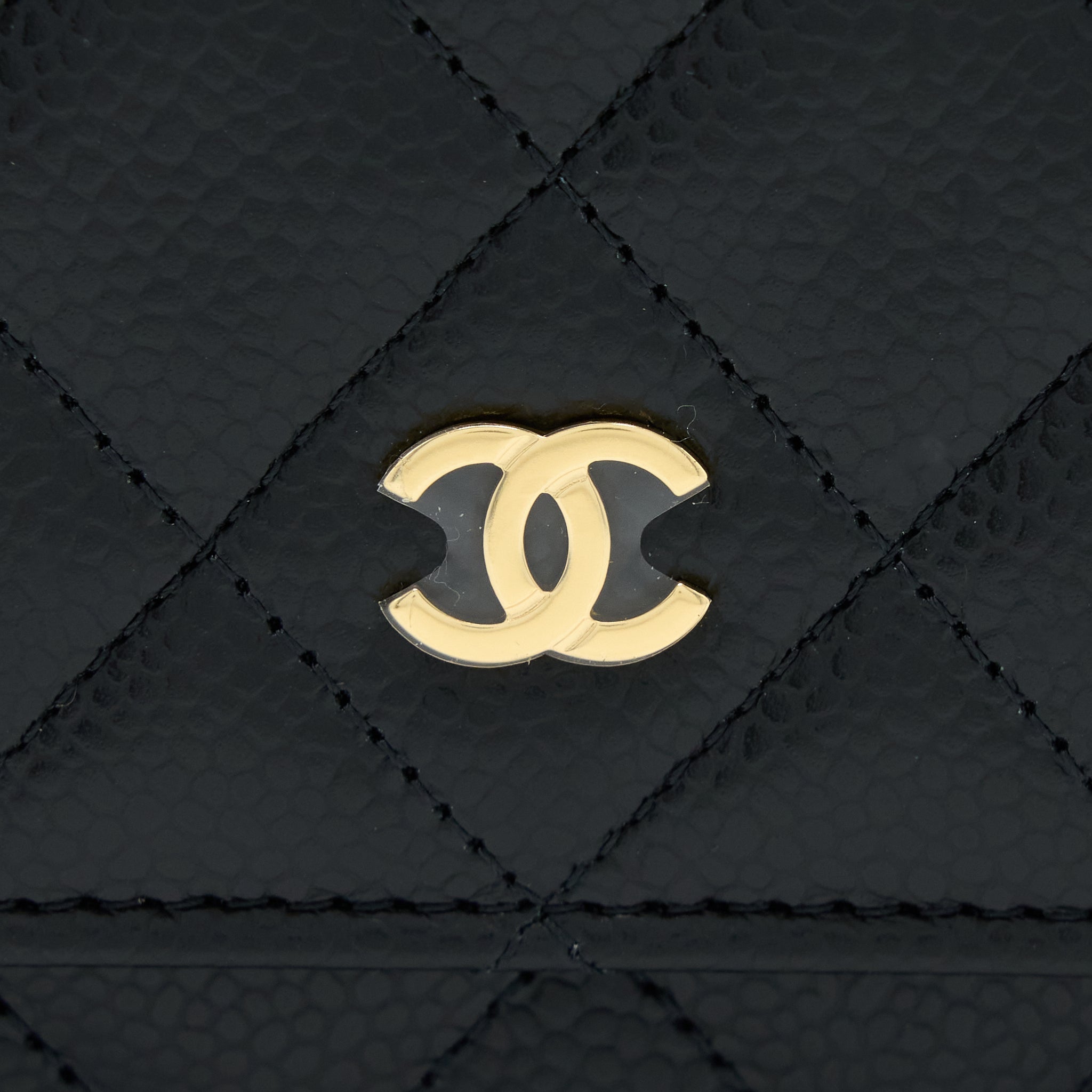 Chanel Classic Wallet On Chain Caviar Black  (Microchip)