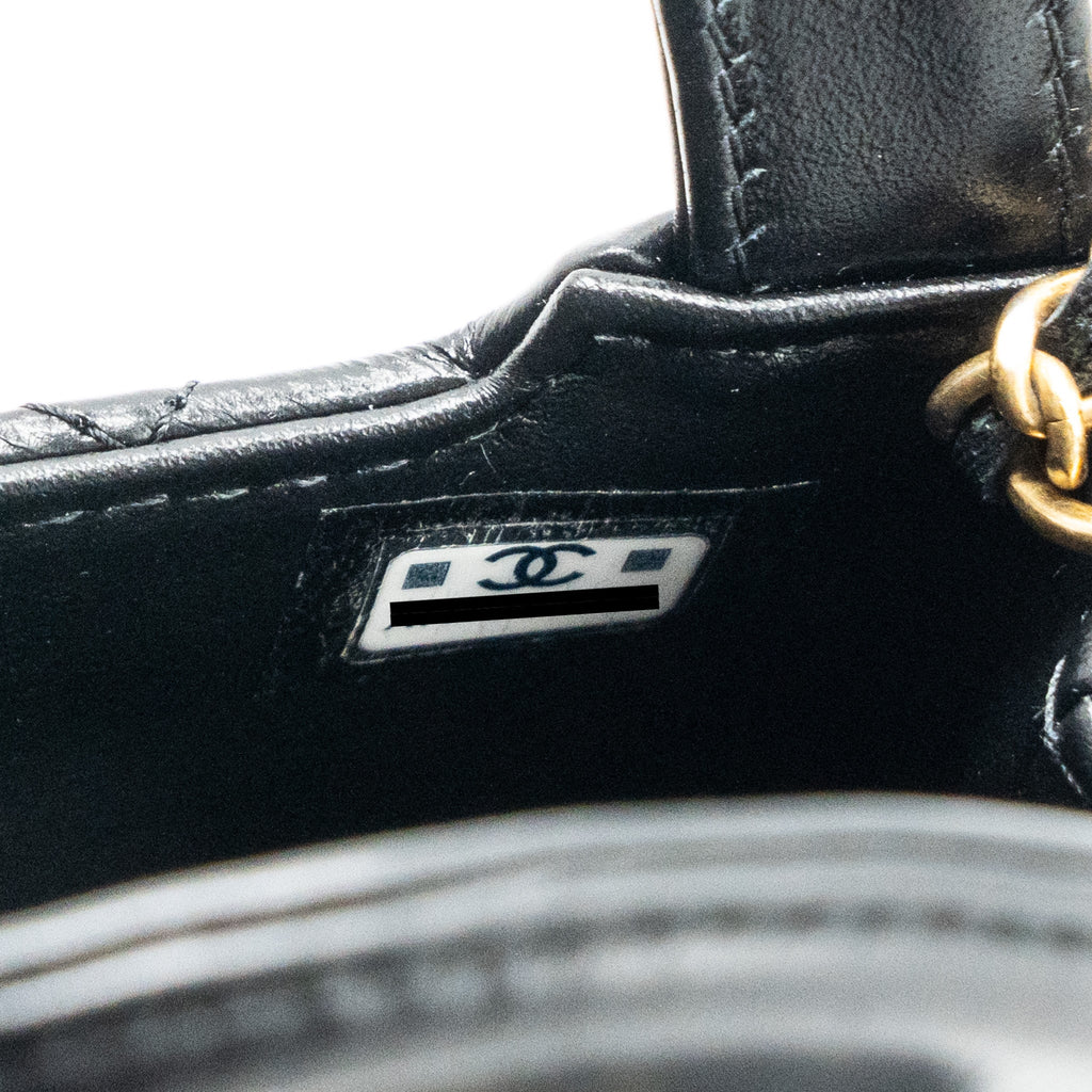 Chanel 23k Nano Shopping Tote Calfskin Black (microchip)