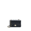 Chanel Classic Mini Rectangular Flap Bag Lambskin Black L (Microchip)