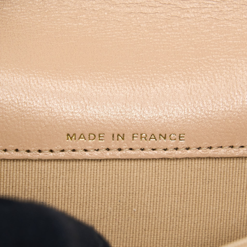 Chanel Classic Flap Card Holder Lambskin Beige L