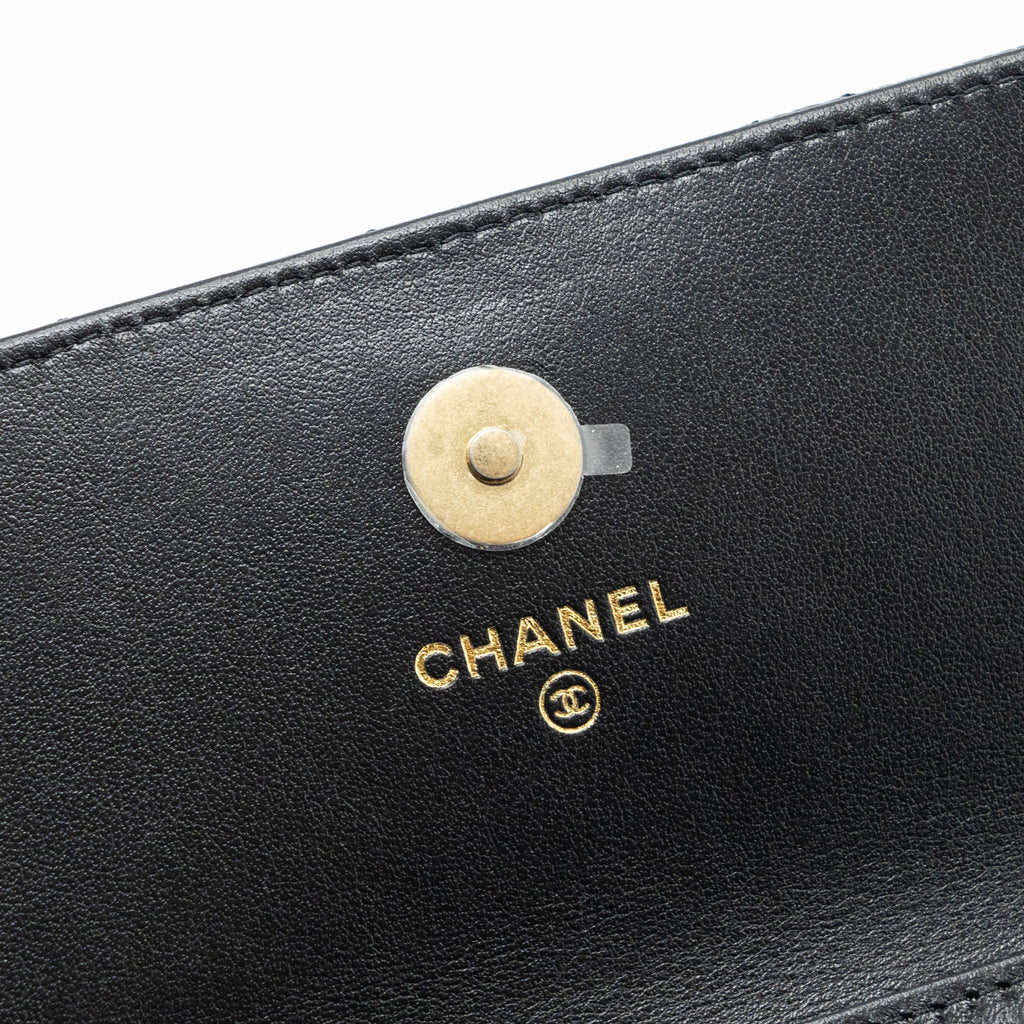 Chanel Mini Flap Bag With Adjustable Chains Caviar Black (microchip)