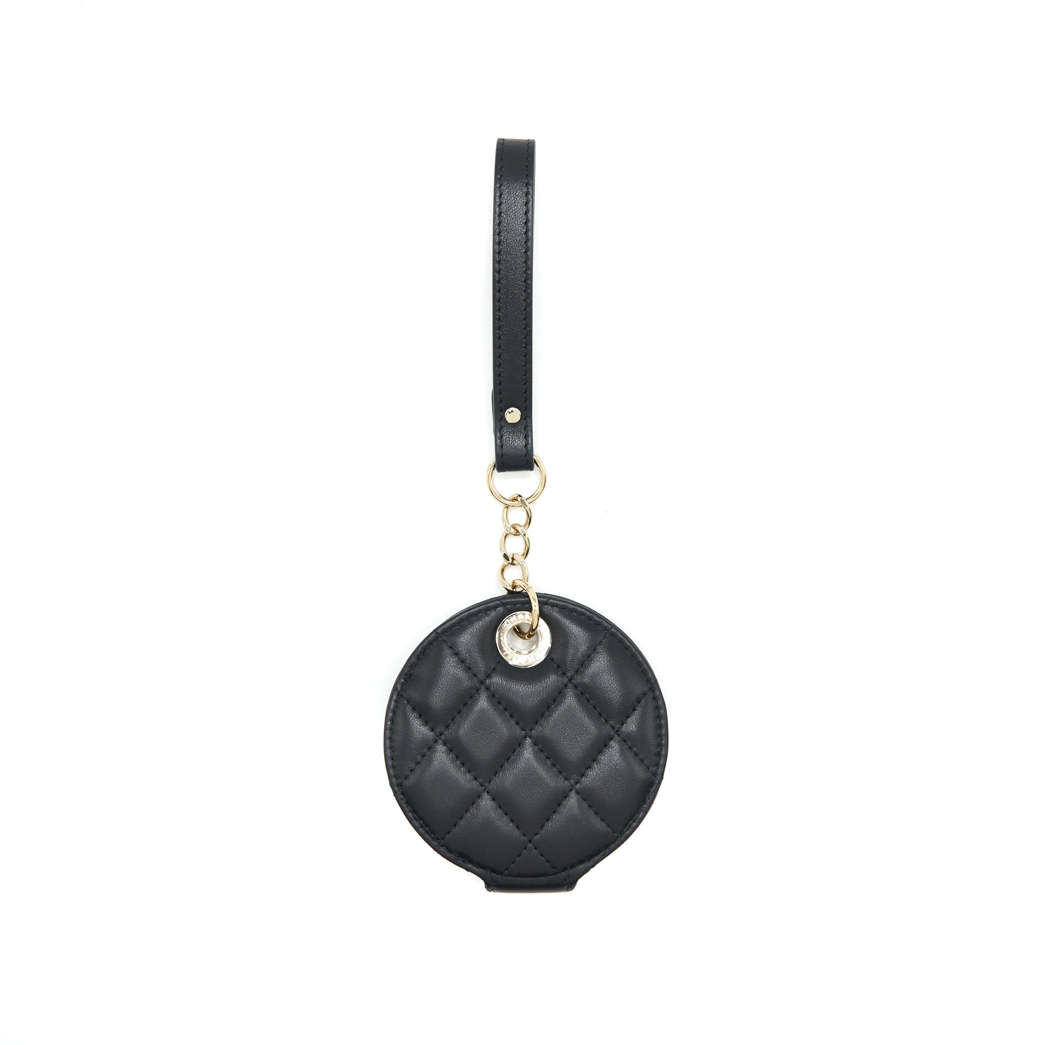 Chanel Quilted Luggage Tag Lambskin black L