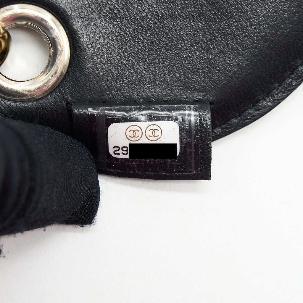 Chanel Quilted Luggage Tag Lambskin black L