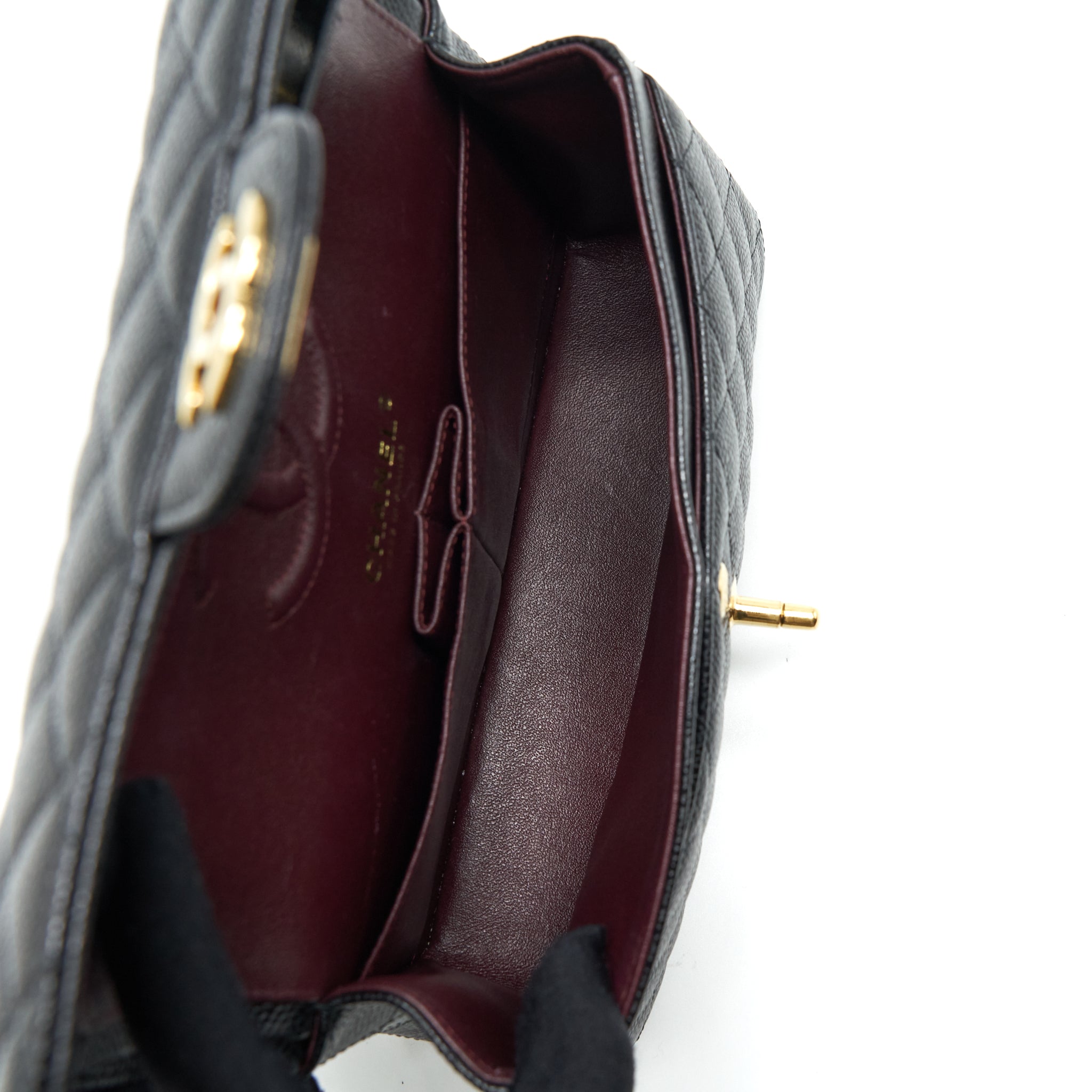Chanel Small Classic Double Flap Caviar Black