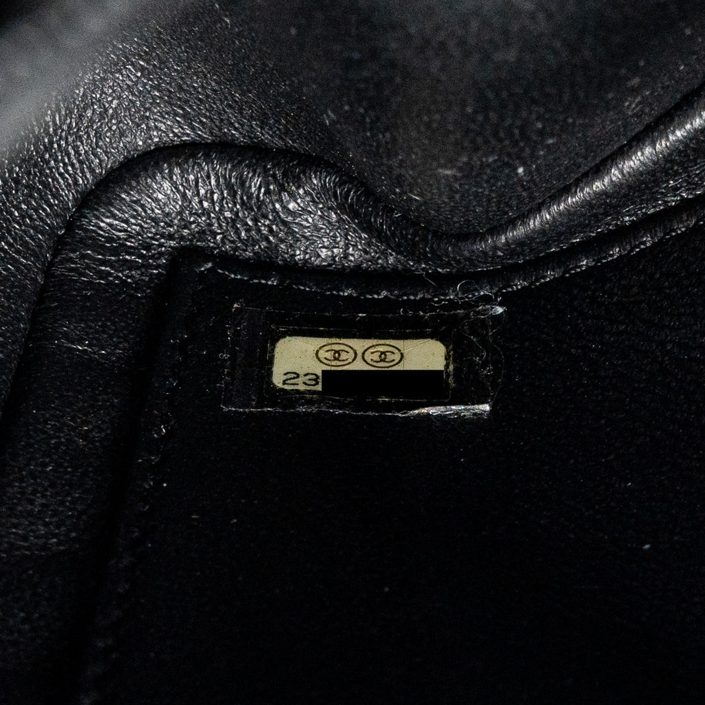 Chanel Filigree flap bag Caviar Navy/black