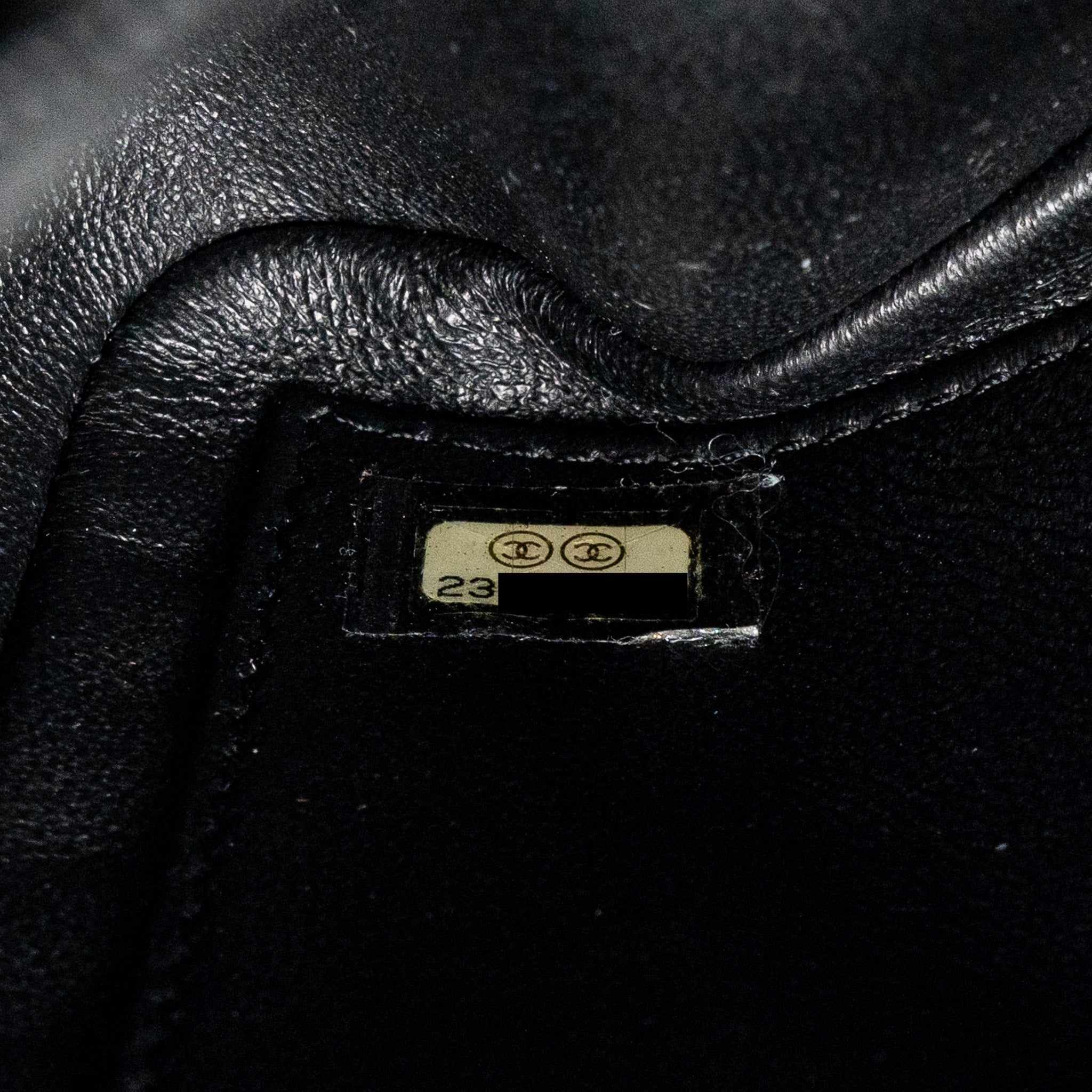 Chanel Filigree flap bag Caviar Navy/black