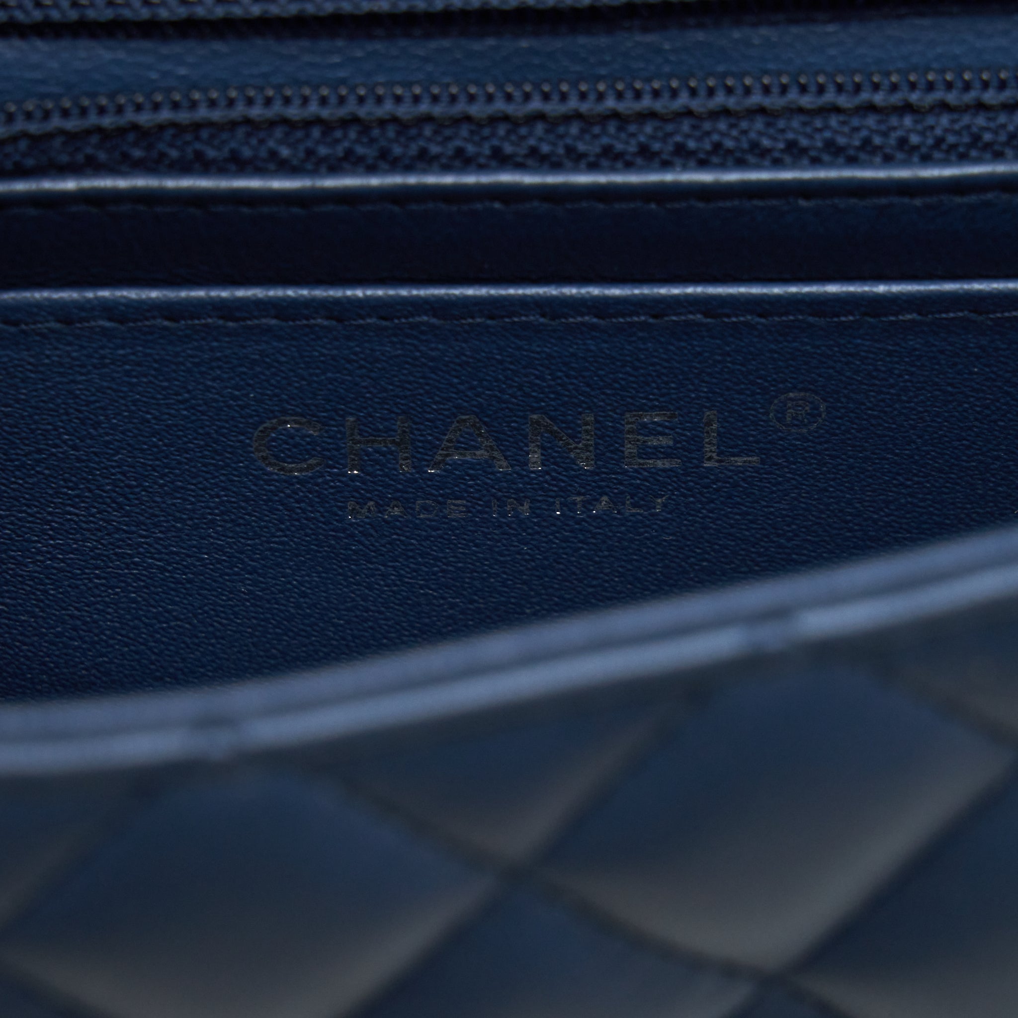 Chanel Mini Rectangular Flap bag Lambskin Blue