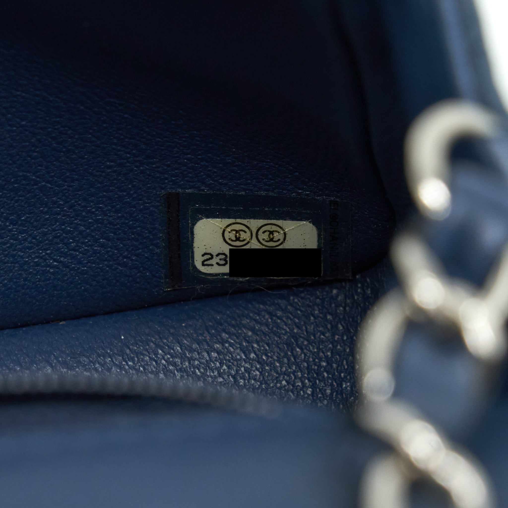 Chanel Mini Rectangular Flap bag Lambskin Blue