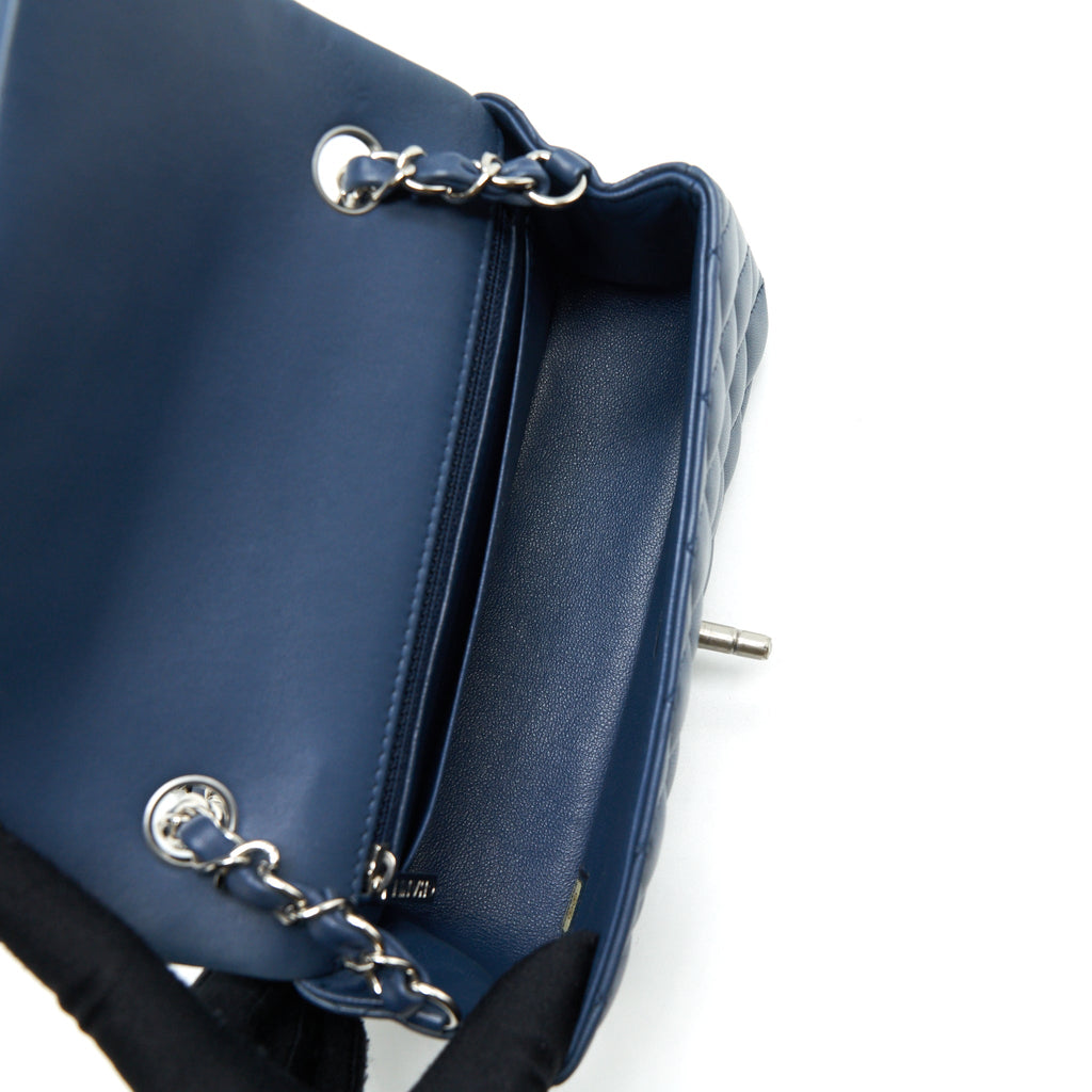 Chanel Mini Rectangular Flap bag Lambskin Blue