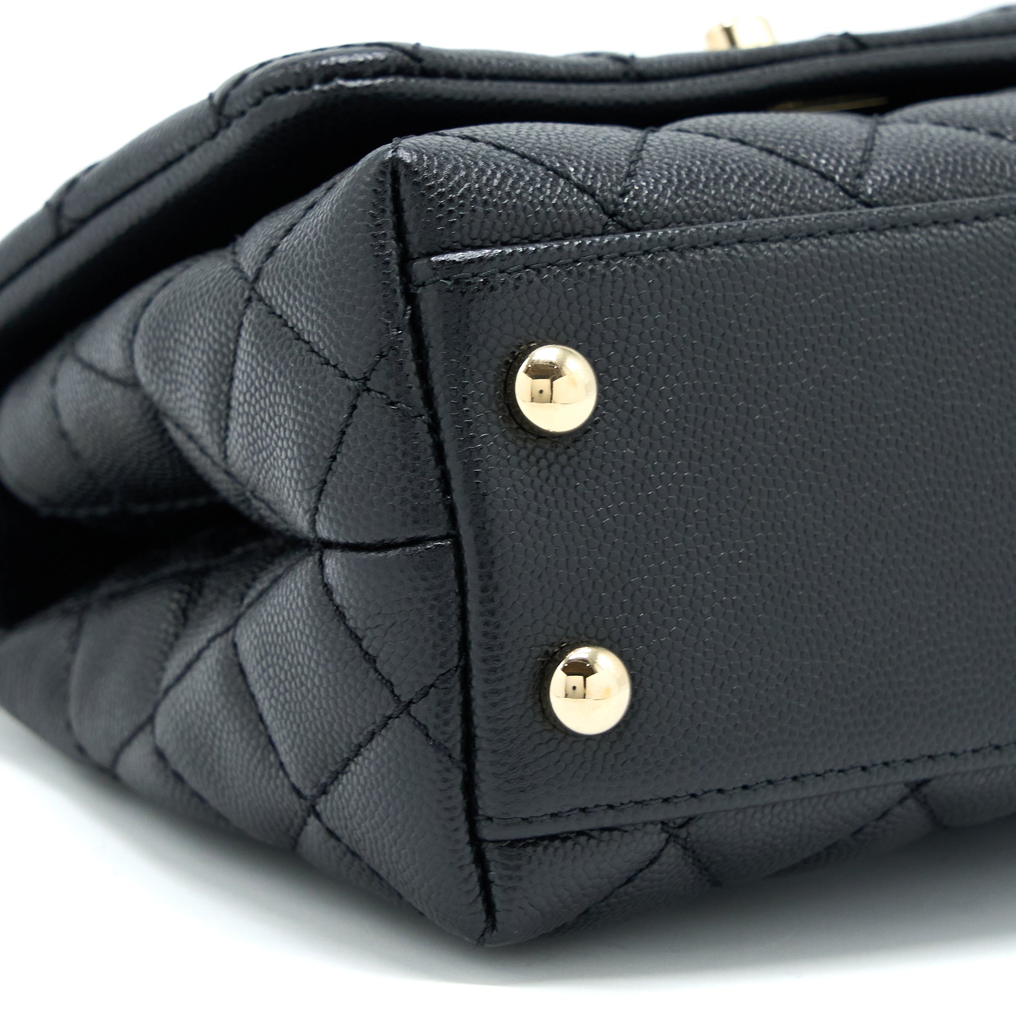Chanel Extra Mini Coco Handle Caviar Black L