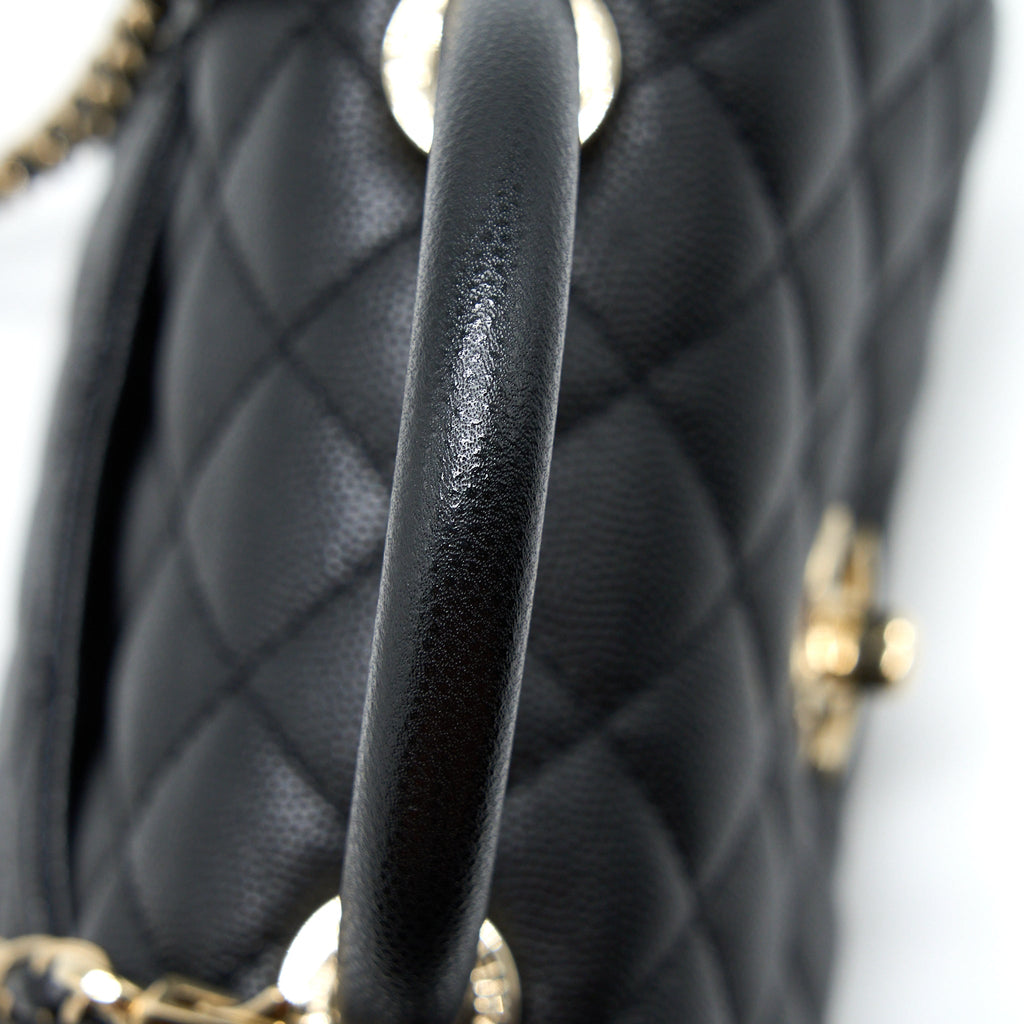 Chanel Extra Mini Coco Handle Caviar Black L