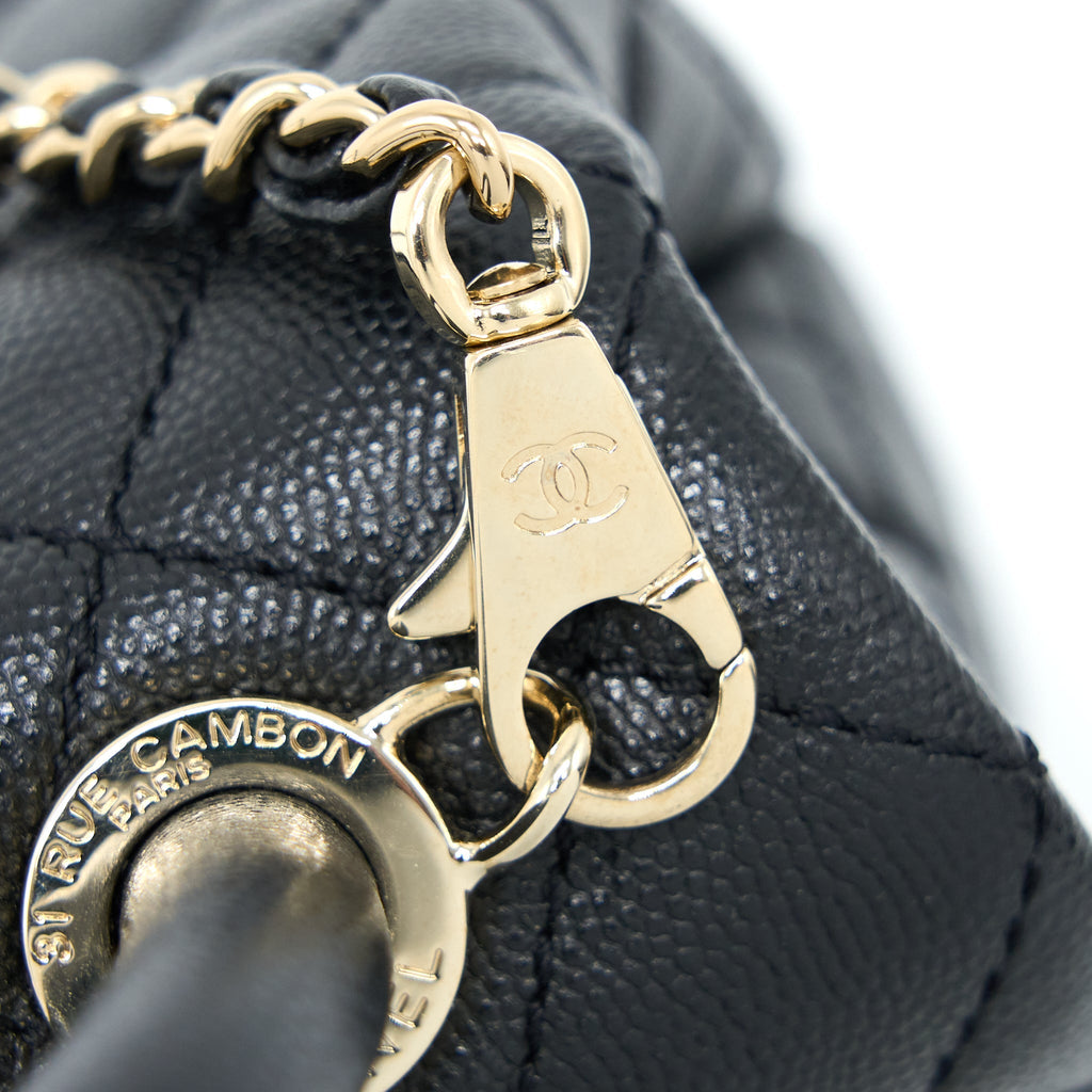 Chanel Extra Mini Coco Handle Caviar Black L