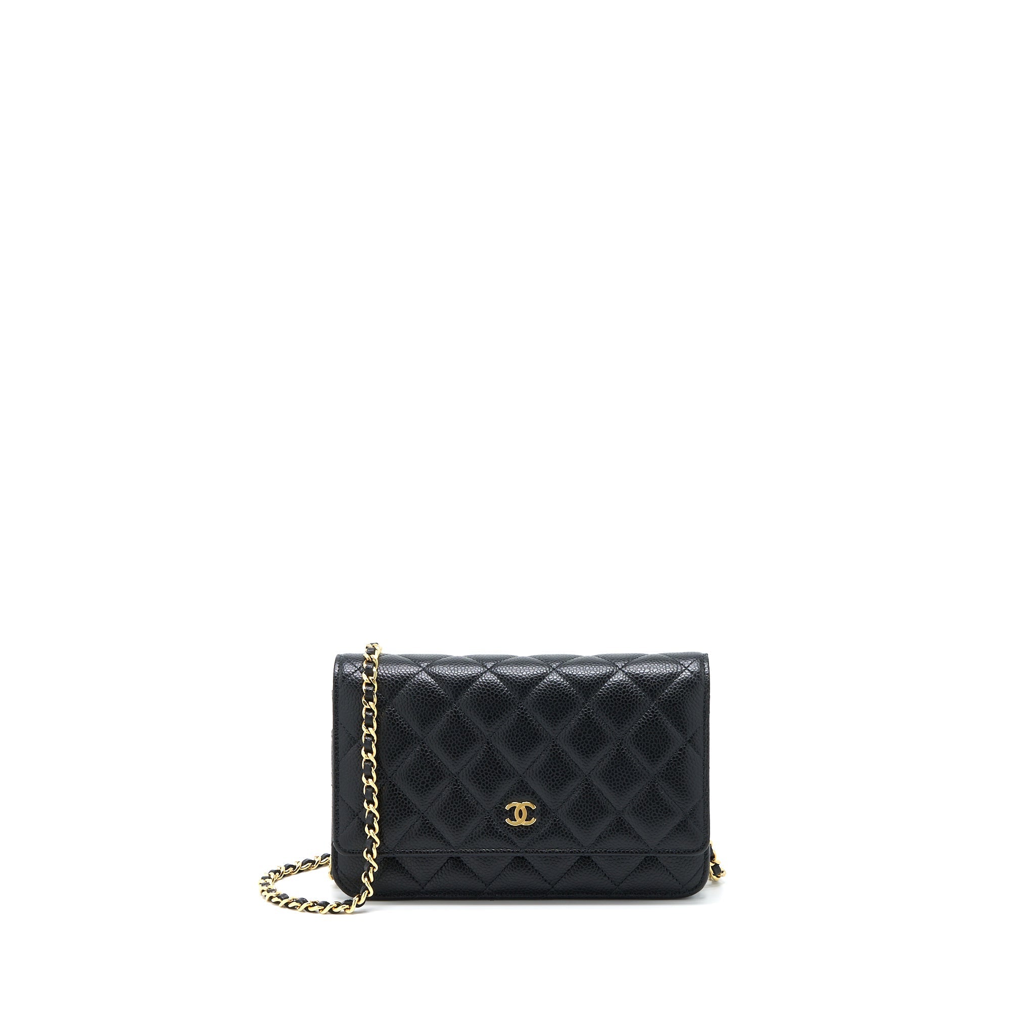 Chanel Classic Wallet On Chain Caviar Black  (Microchip)