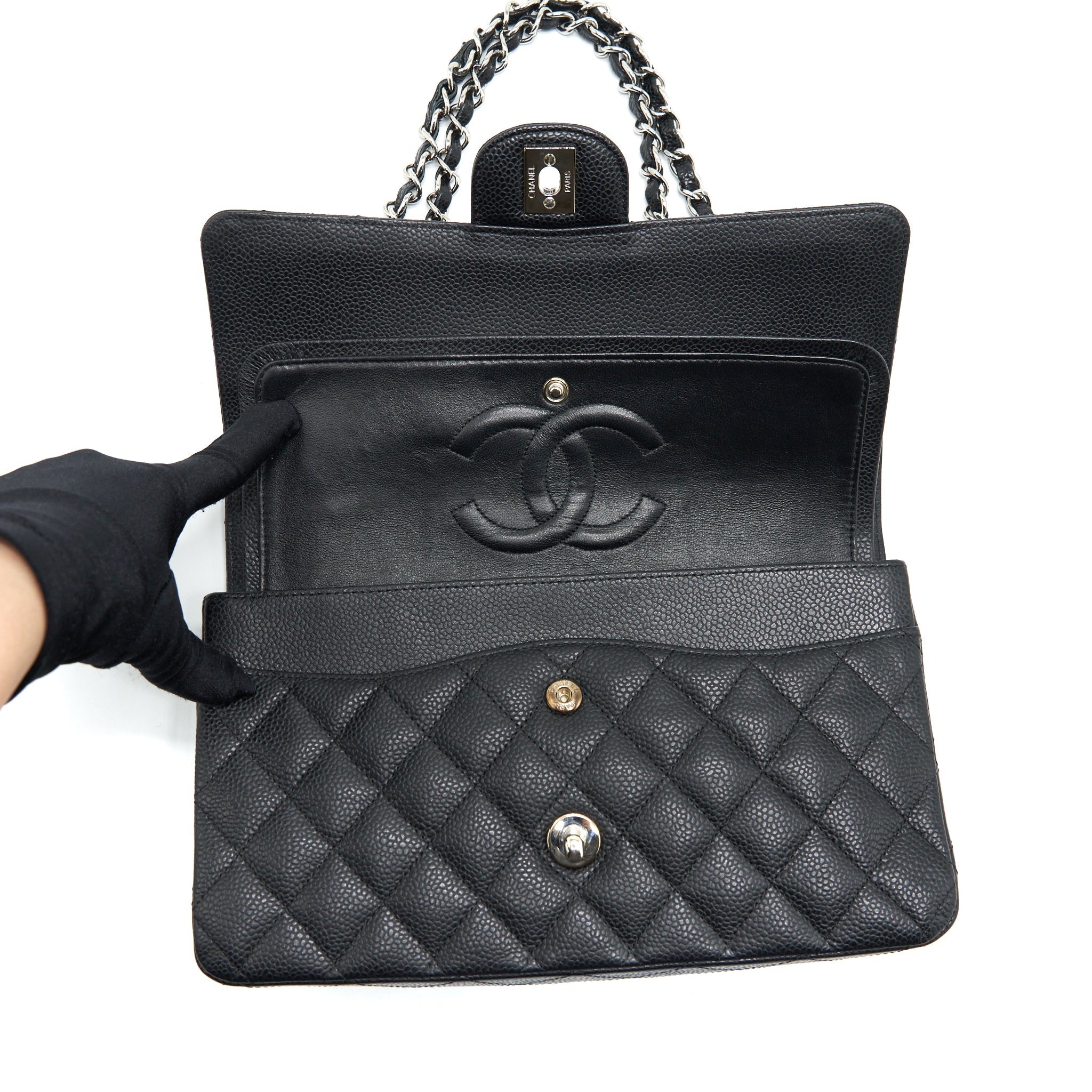 Chanel Medium Classic Flap Bag Caviar Black