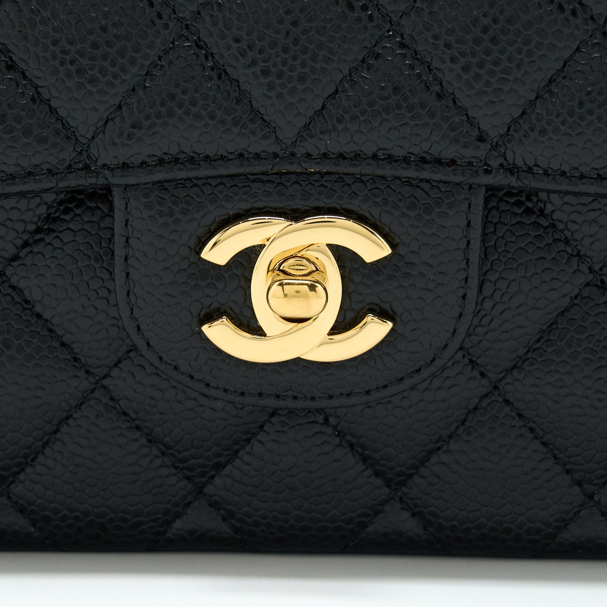 Chanel Small Classic Flap Bag Caviar Black
