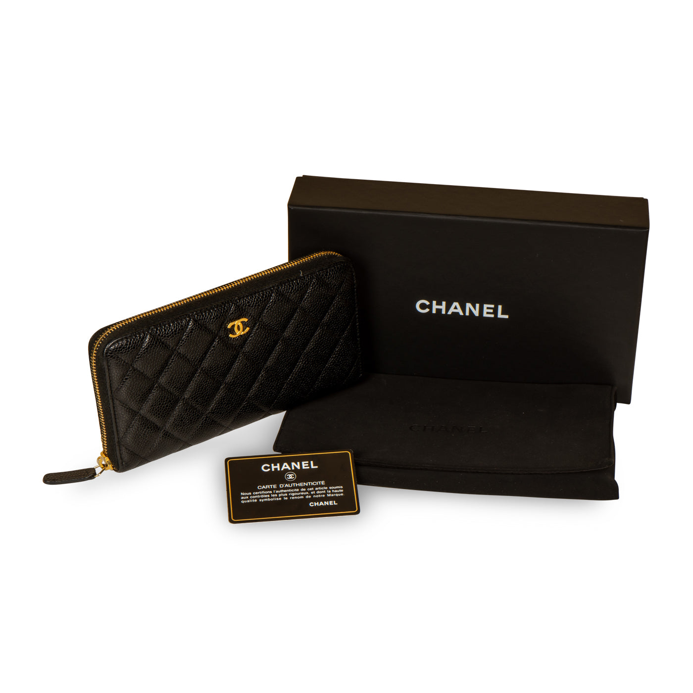 Chanel Zip Around Wallet