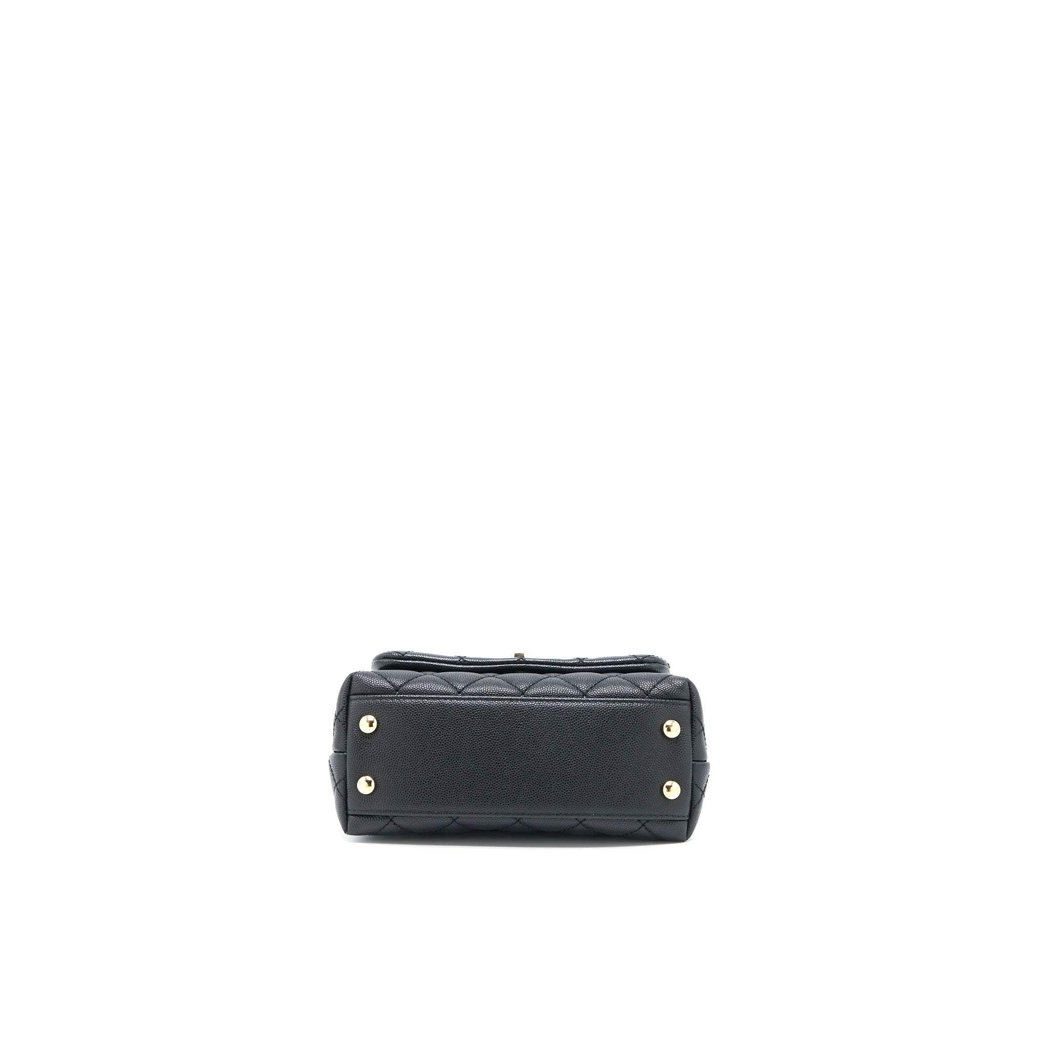 Chanel Mini Coco Handle Caviar Black L