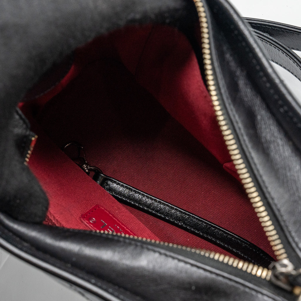 Chanel Small Gabrielle Hobo Bag Aged Calfskin Black multicolour Hardware