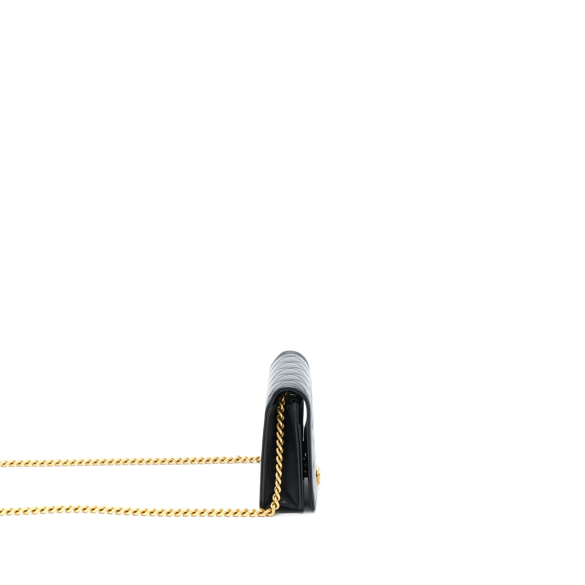 Chanel Boy Wallet on Chain Lambskin Black Brushed