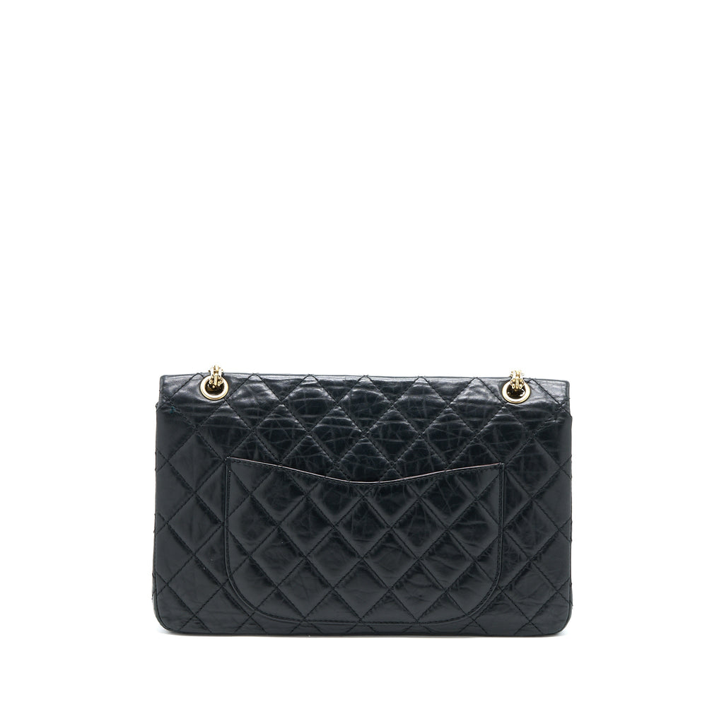 Chanel 2.55 227 Maxi Reissue Flap Bag Aged Calfskin Black L