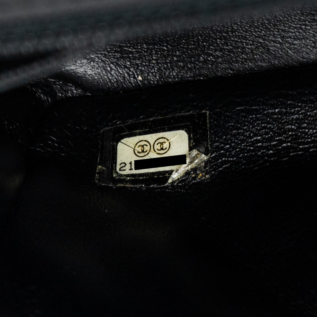Chanel Classic Mini Square Flap Bag Patent Black