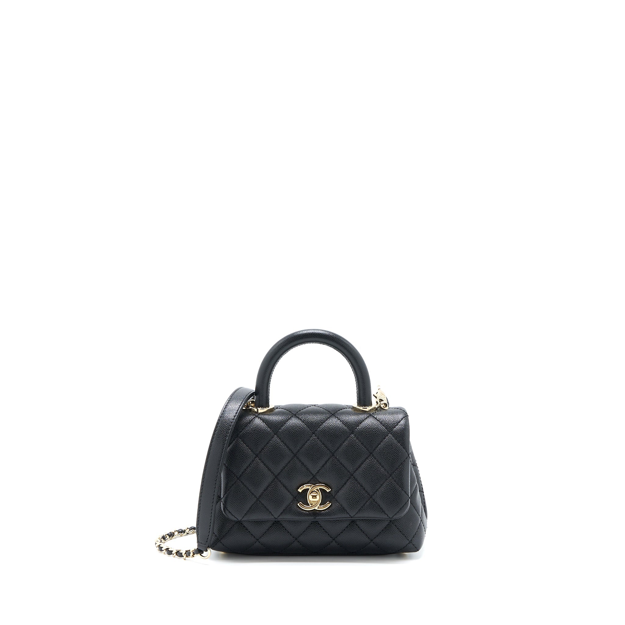 Chanel Extra Mini Coco Handle Caviar Black L
