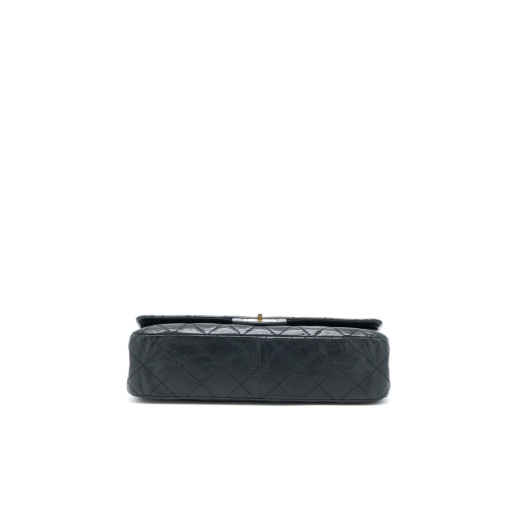 Chanel 2.55 227 Maxi Reissue Flap Bag Aged Calfskin Black L