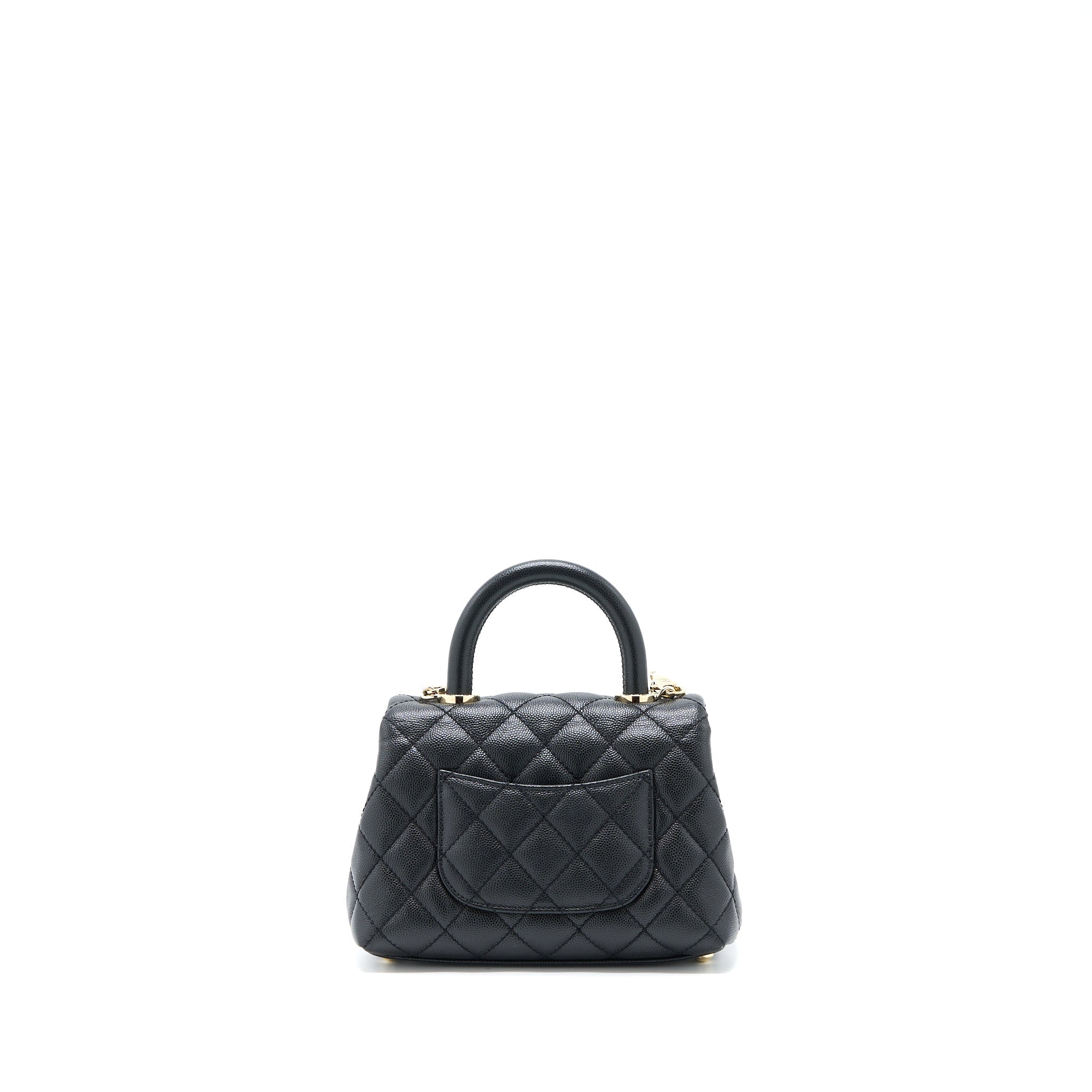 Chanel Extra Mini Coco Handle Caviar Black L
