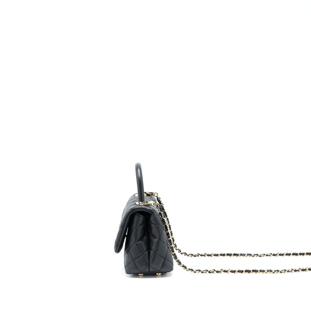 Chanel Extra Mini Coco Handle Caviar Black L