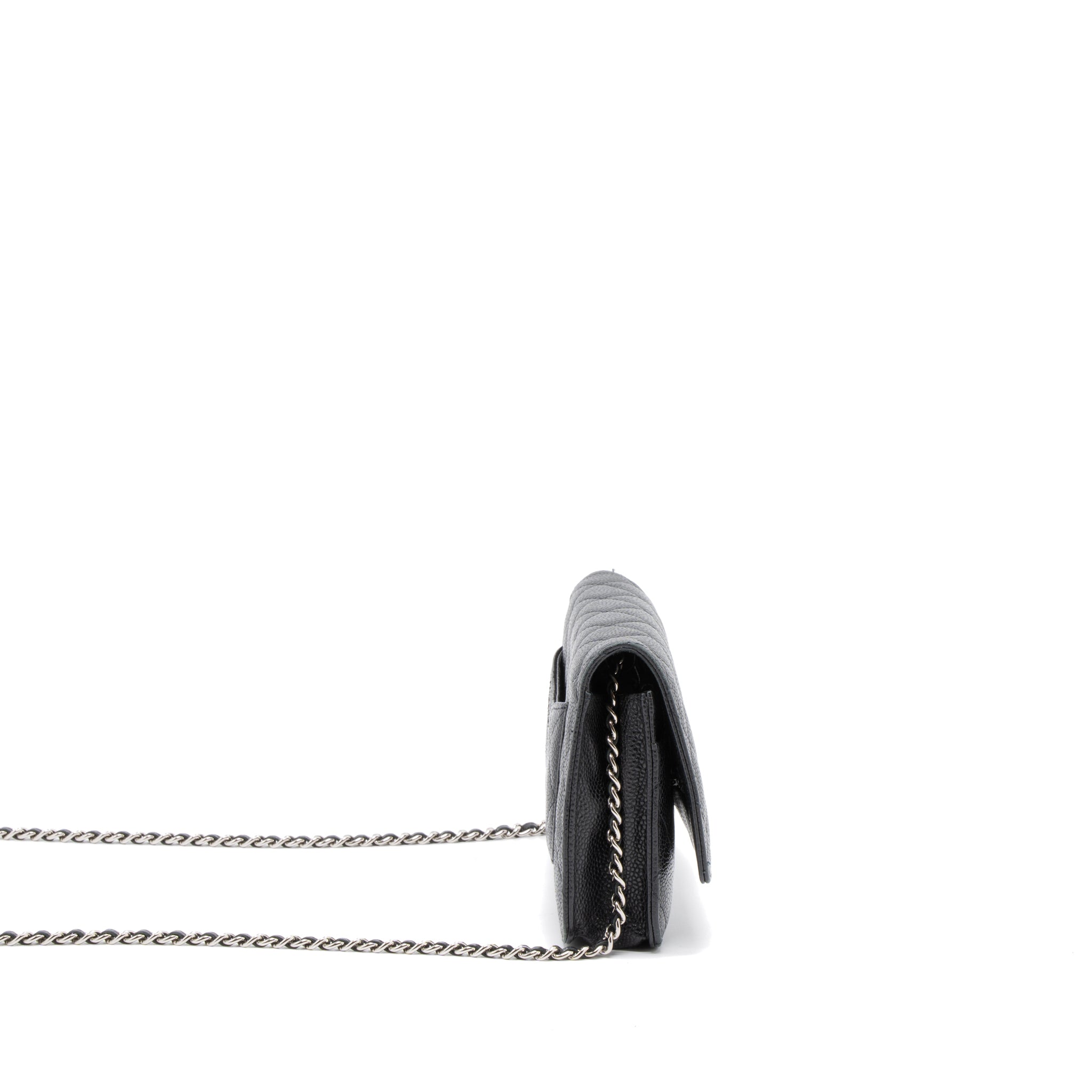 Chanel Classic Wallet On Chain Caviar Black