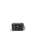 Chanel Pearl Crush Long Vanity Lambskin Black  (Microchip)
