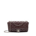 Chanel Coco Rain Flap Bag Lambskin Burgundy